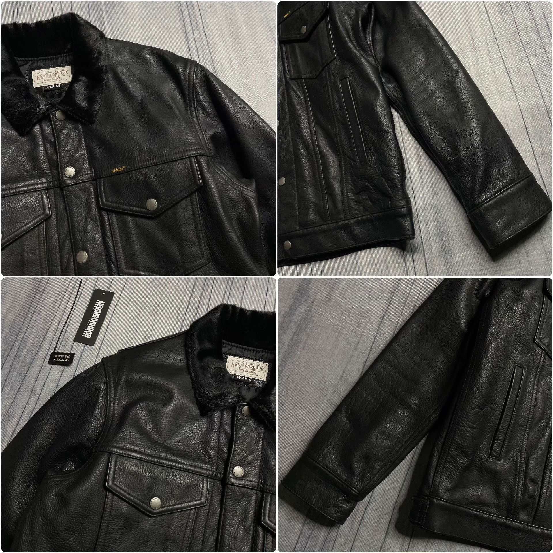 Neighborhood Retro Black Leather Jacket M Men Size US M / EU 48-50 / 2 - 4 Thumbnail