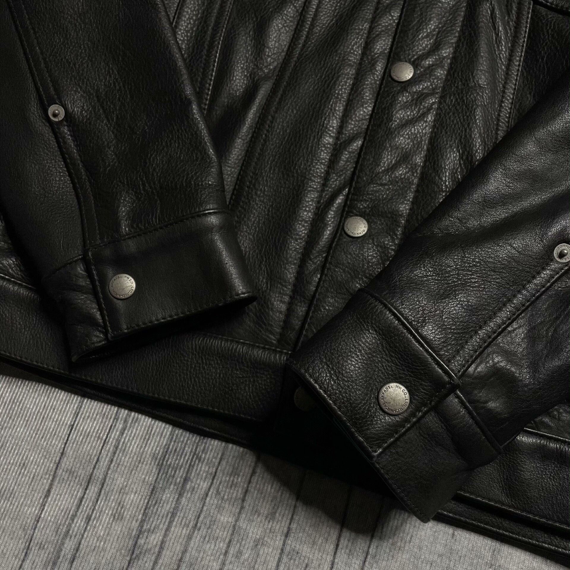 Neighborhood Retro Black Leather Jacket M Men Size US M / EU 48-50 / 2 - 8 Thumbnail
