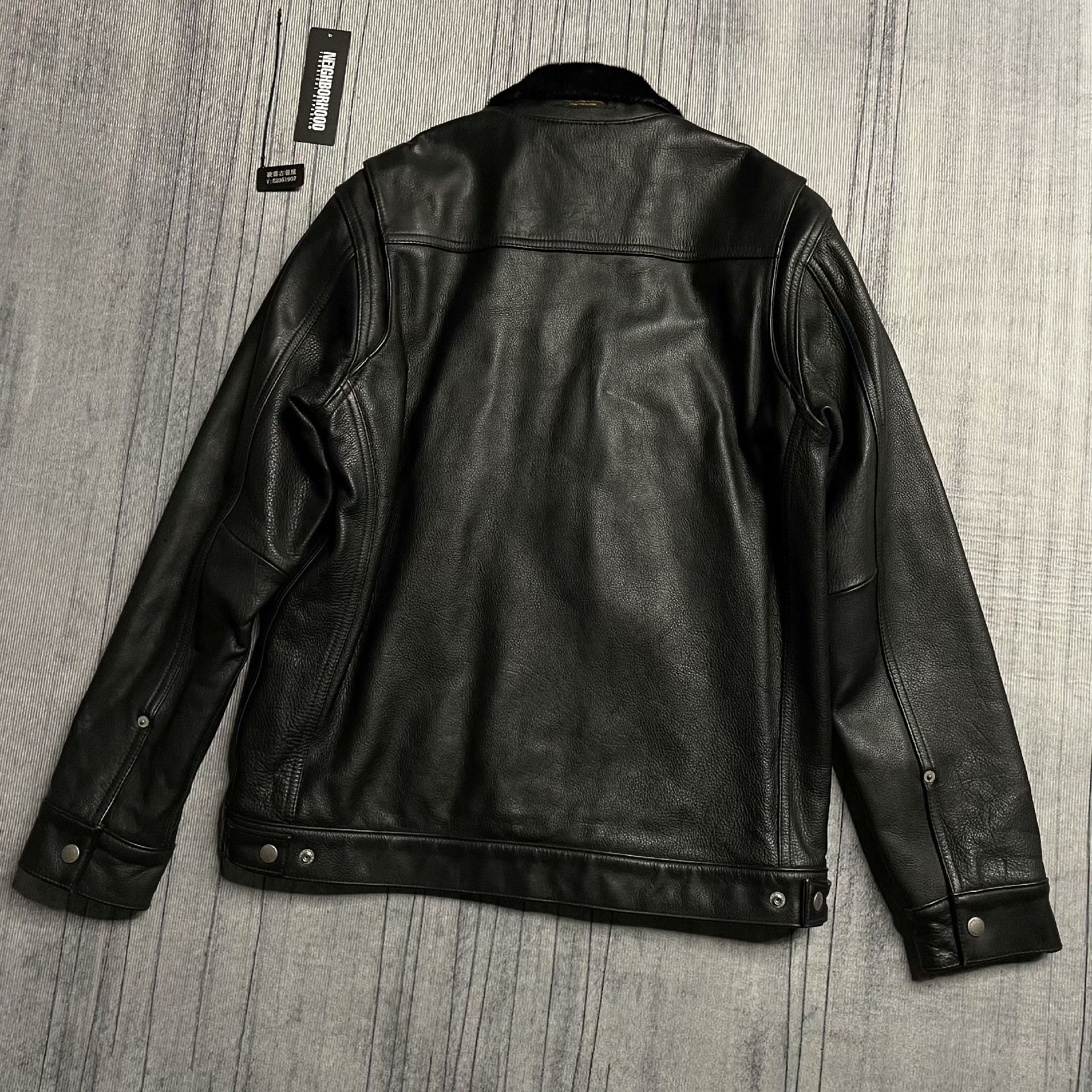 Neighborhood Retro Black Leather Jacket M Men Size US M / EU 48-50 / 2 - 2 Thumbnail