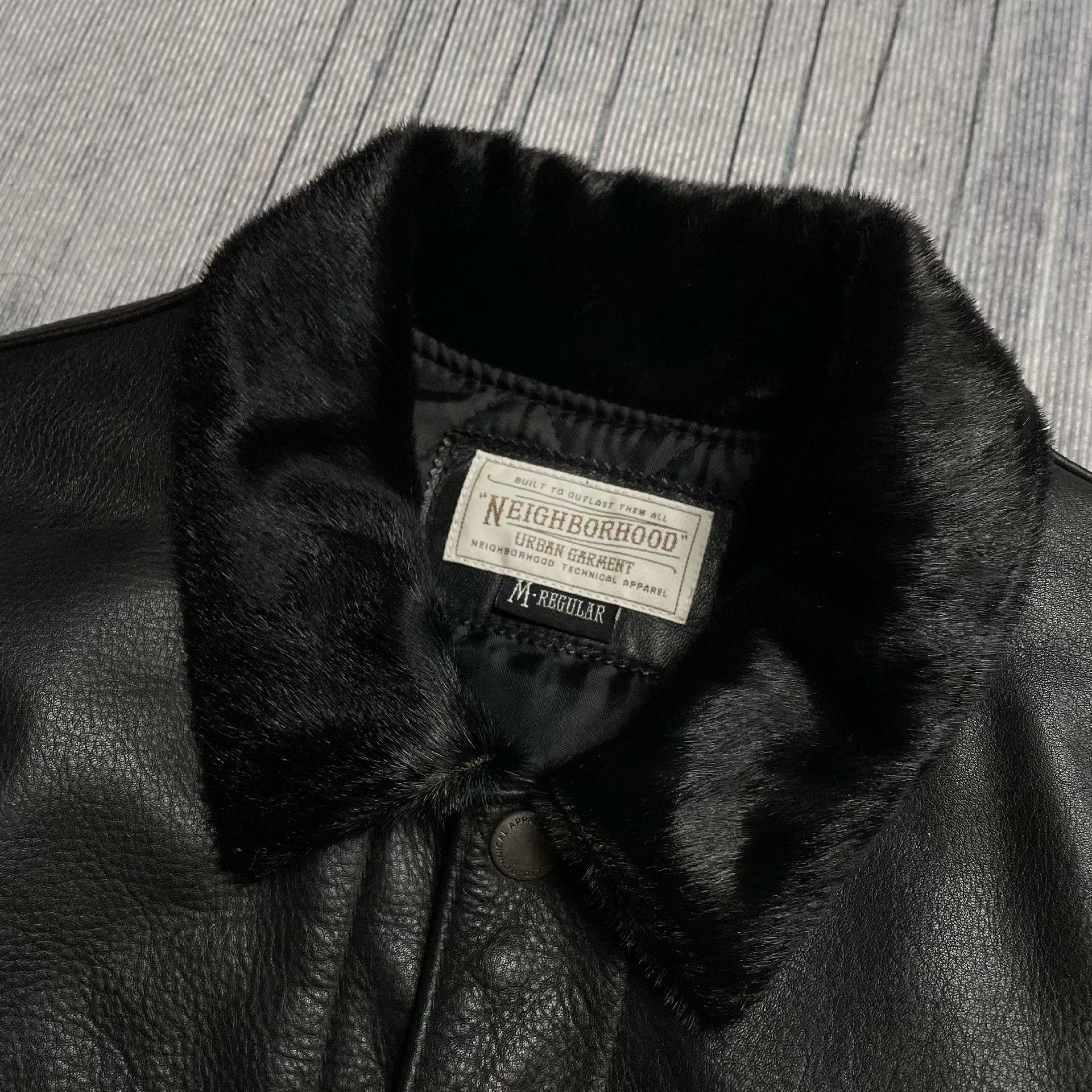 Neighborhood Retro Black Leather Jacket M Men Size US M / EU 48-50 / 2 - 5 Thumbnail