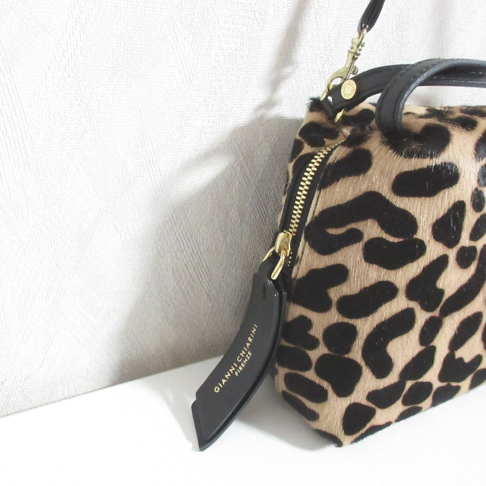 Other Other Gianni Chiarini Alifa Leopard Handbag Leather Handbag BS8148 DUTY FREE for USA Size ONE SIZE - 6 Thumbnail