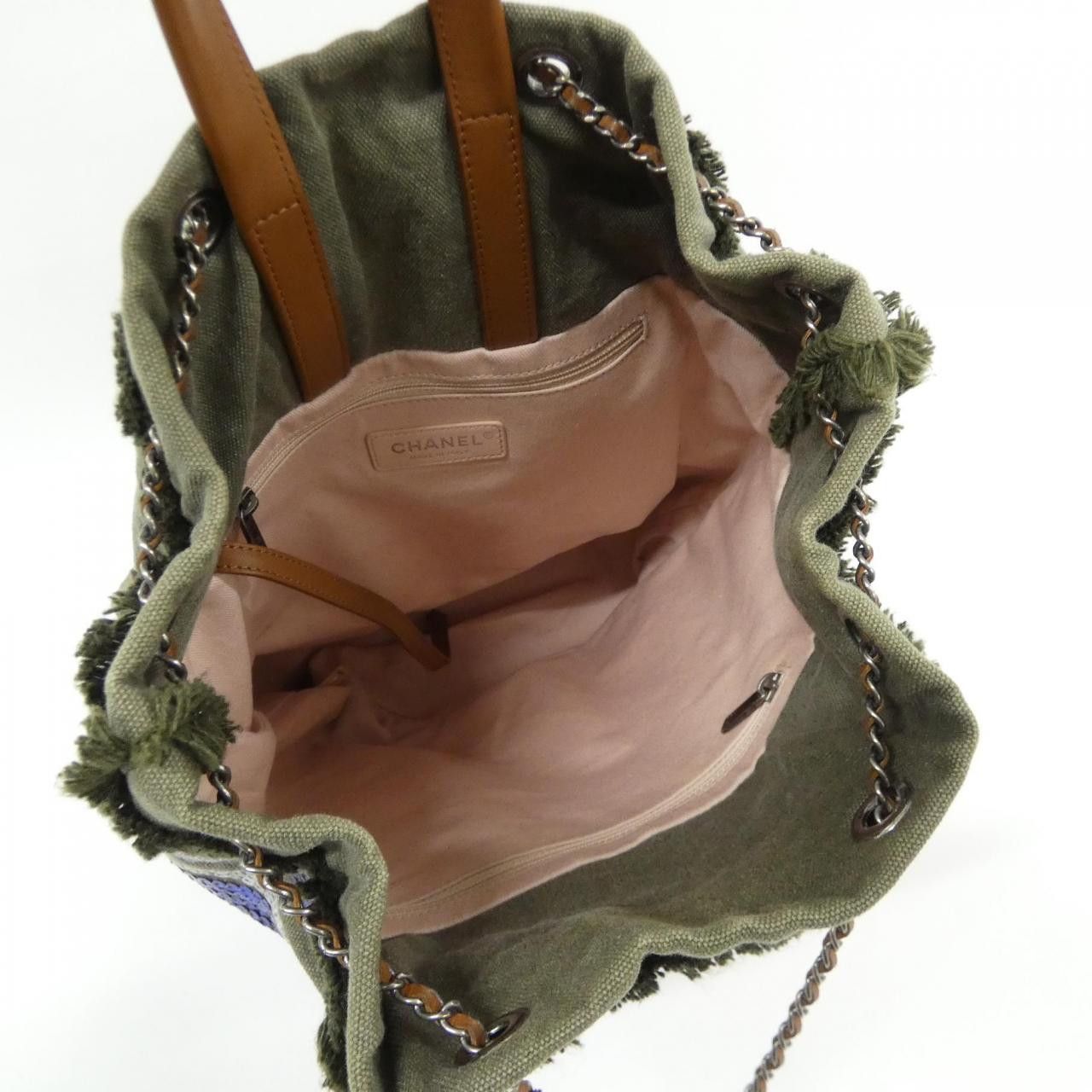 Chanel Chanel Chanel Canvas Sequin Backpack Textile Backpack DUTY FREE for USA Size ONE SIZE - 9 Thumbnail