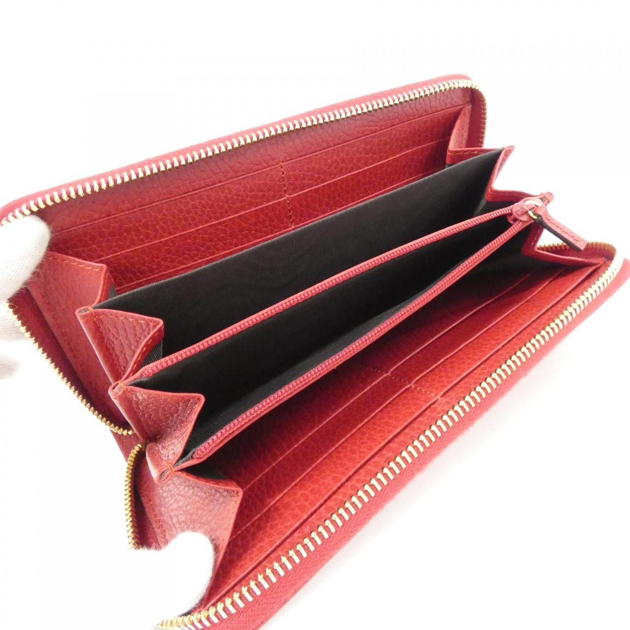 Gucci Gucci Gucci PETIT MARMONT Leather Long Wallet Leather Long Wallet 456117CAO0G DUTY FREE for USA Size ONE SIZE - 6 Thumbnail