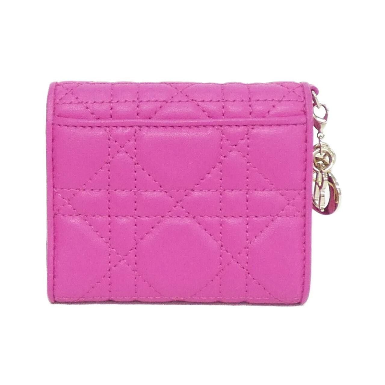 Dior Dior Christian Dior Lady Dior Lambskin Wallet Leather Short Wallet S0181ONMJ DUTY FREE for USA Size ONE SIZE - 2 Thumbnail