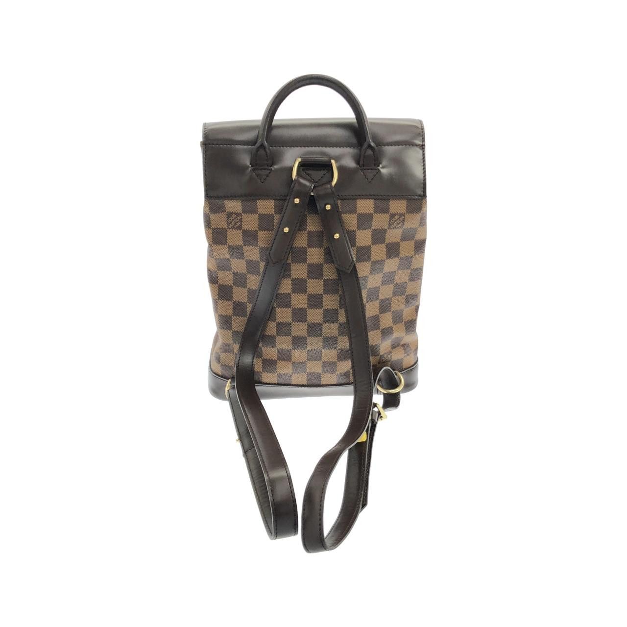 Louis Vuitton Louis Vuitton Louis Vuitton Damier Soho Coated Canvas Backpack Textile Backpack N51132 DUTY FREE for USA Size ONE SIZE - 2 Thumbnail