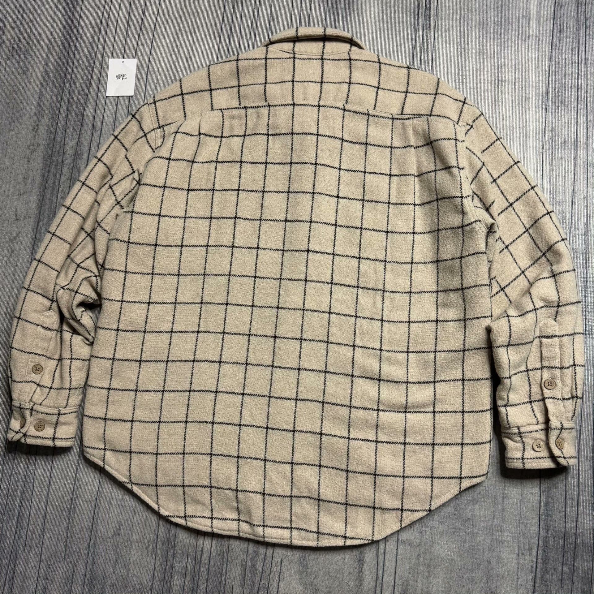 Madness Quilted Beige Shirt S Men Size US S / EU 44-46 / 1 - 2 Thumbnail