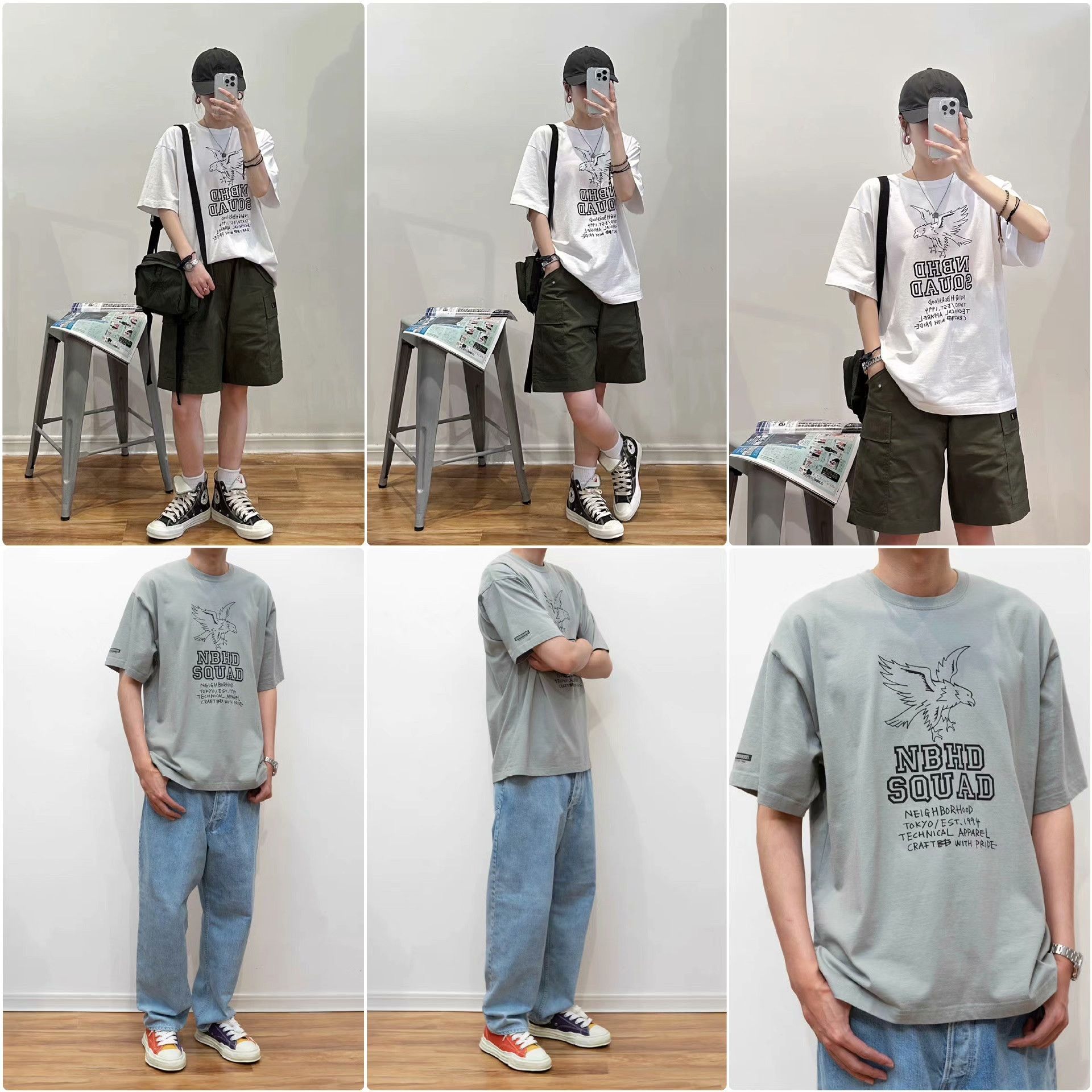 Neighborhood Gray T-Shirt XL Men Size US XL / EU 56 / 4 - 8 Thumbnail