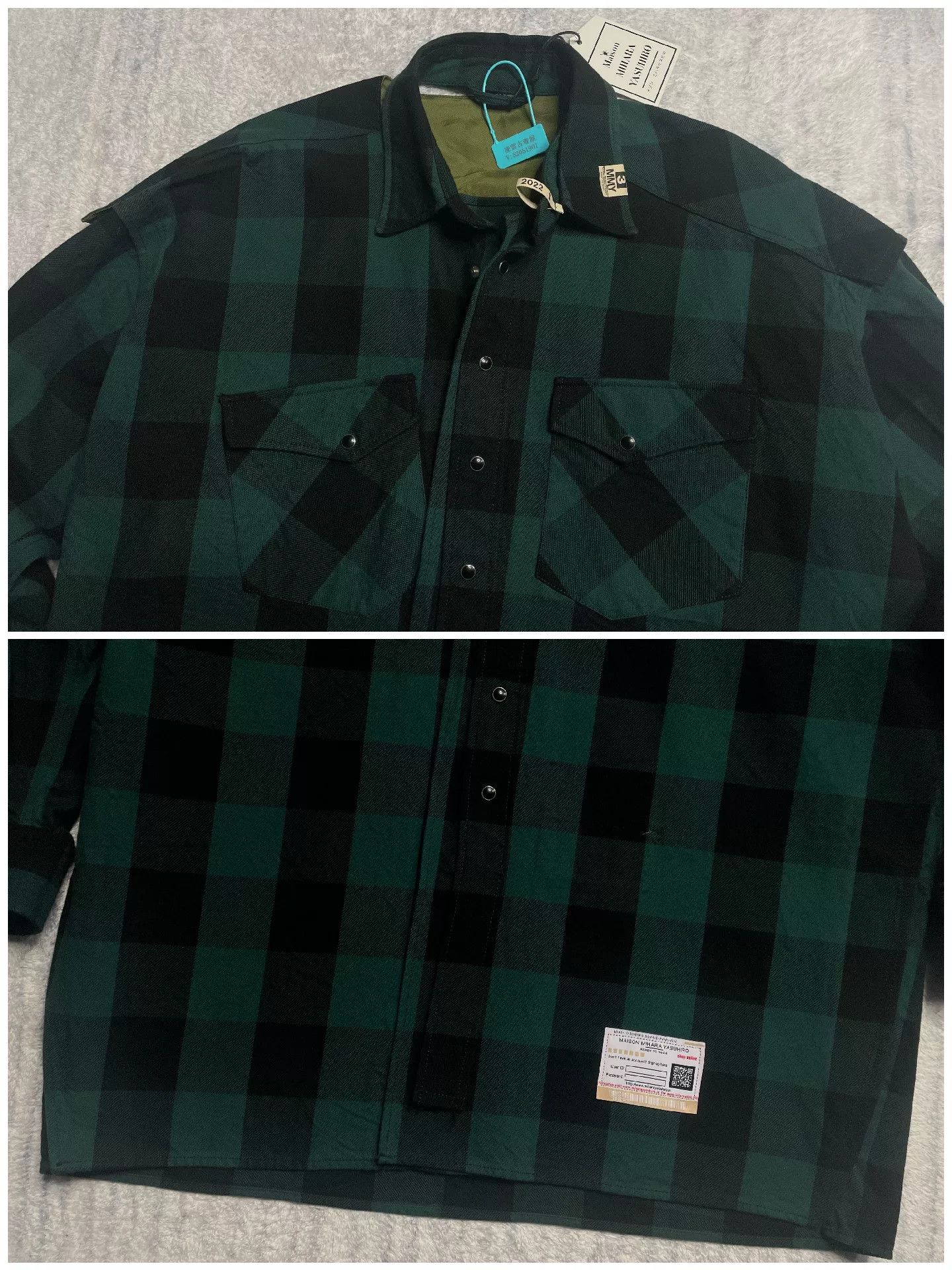Maison MIHARA YASUHIRO Multi Shirt 44 Men Size US L / EU 52-54 / 3 - 3 Thumbnail