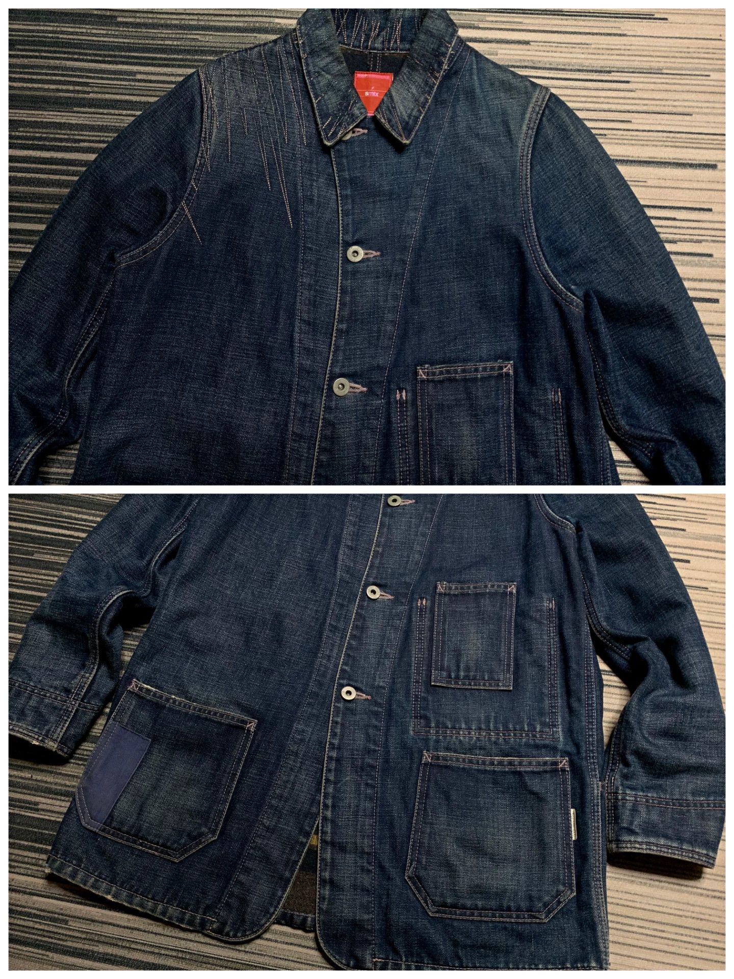 Neighborhood Comme des Garçons Denim Wool White Light Jacket S Men Size US S / EU 44-46 / 1 - 3 Thumbnail