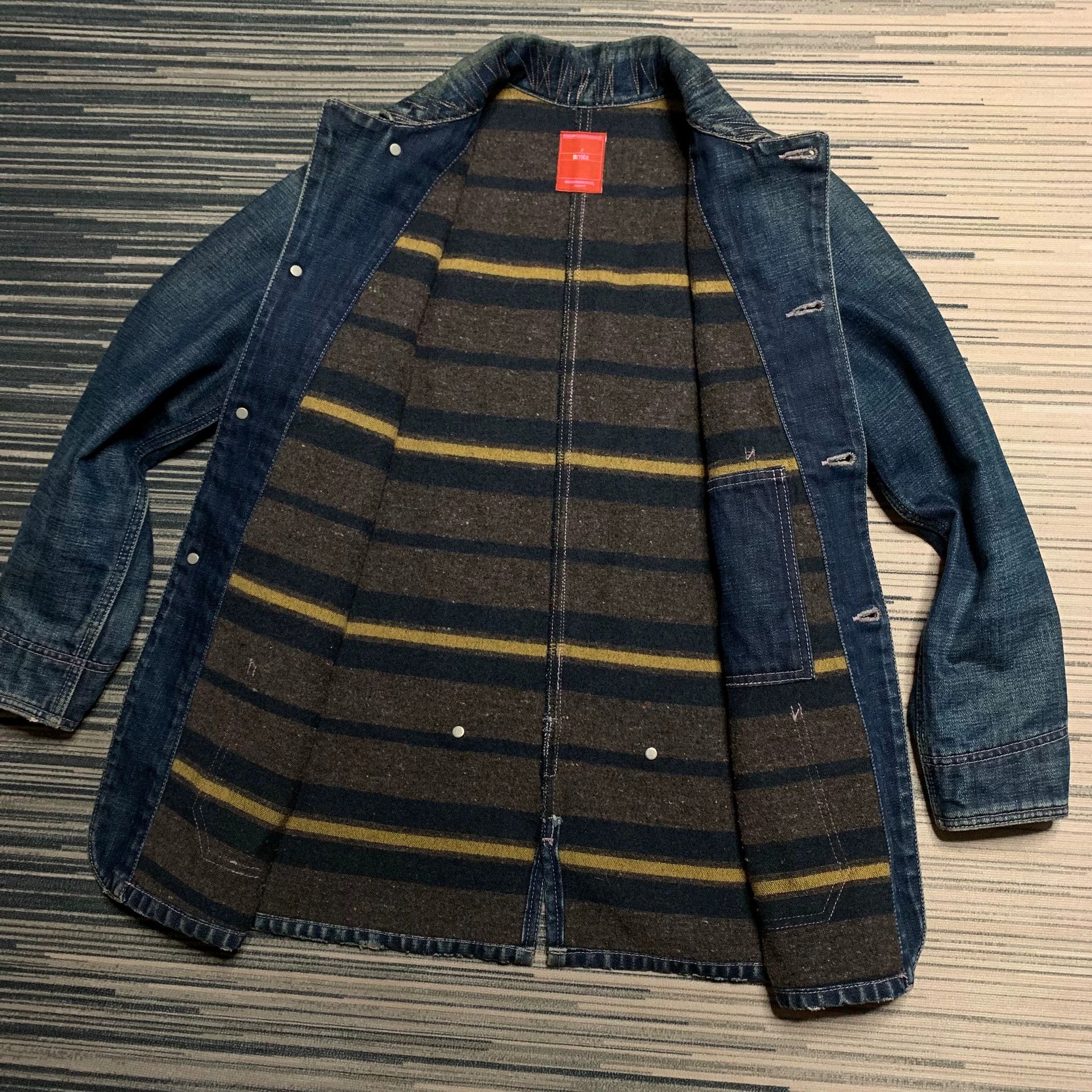 Neighborhood Comme des Garçons Denim Wool White Light Jacket S Men Size US S / EU 44-46 / 1 - 6 Thumbnail