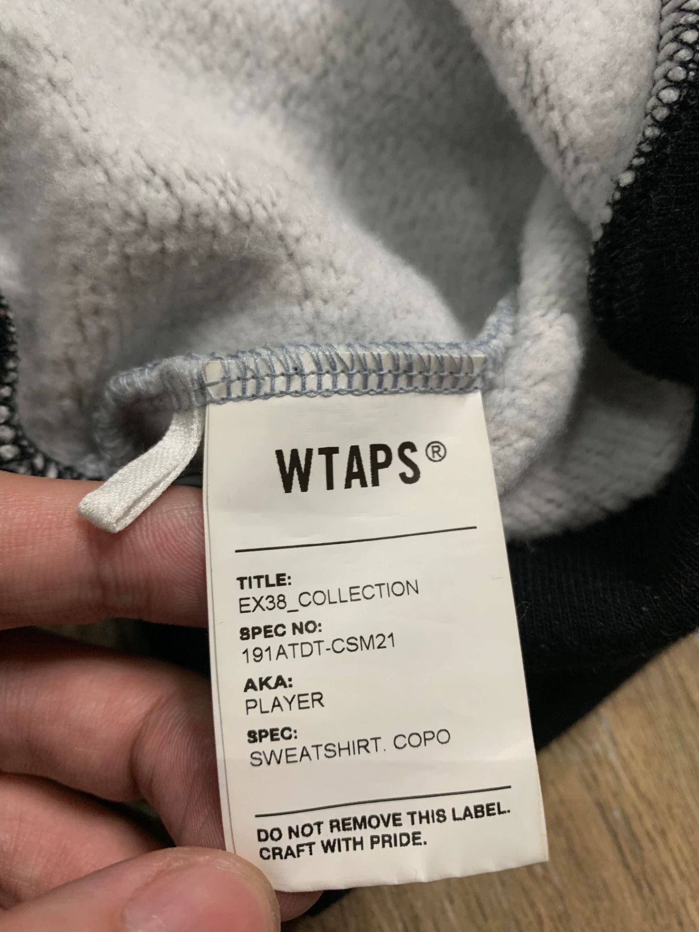 Wtaps Comme des Garçons White Hoodie S Men Size US S / EU 44-46 / 1 - 8 Thumbnail