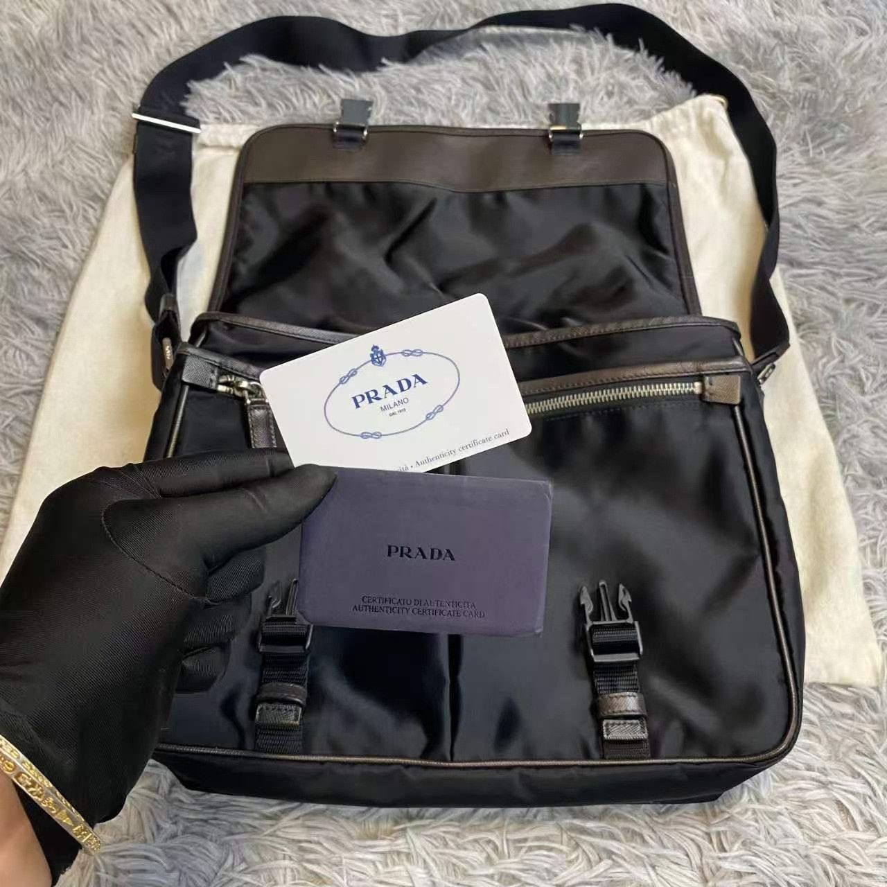 Prada Prada Orange Shoulder Bag Designer Size ONE SIZE - 9 Thumbnail