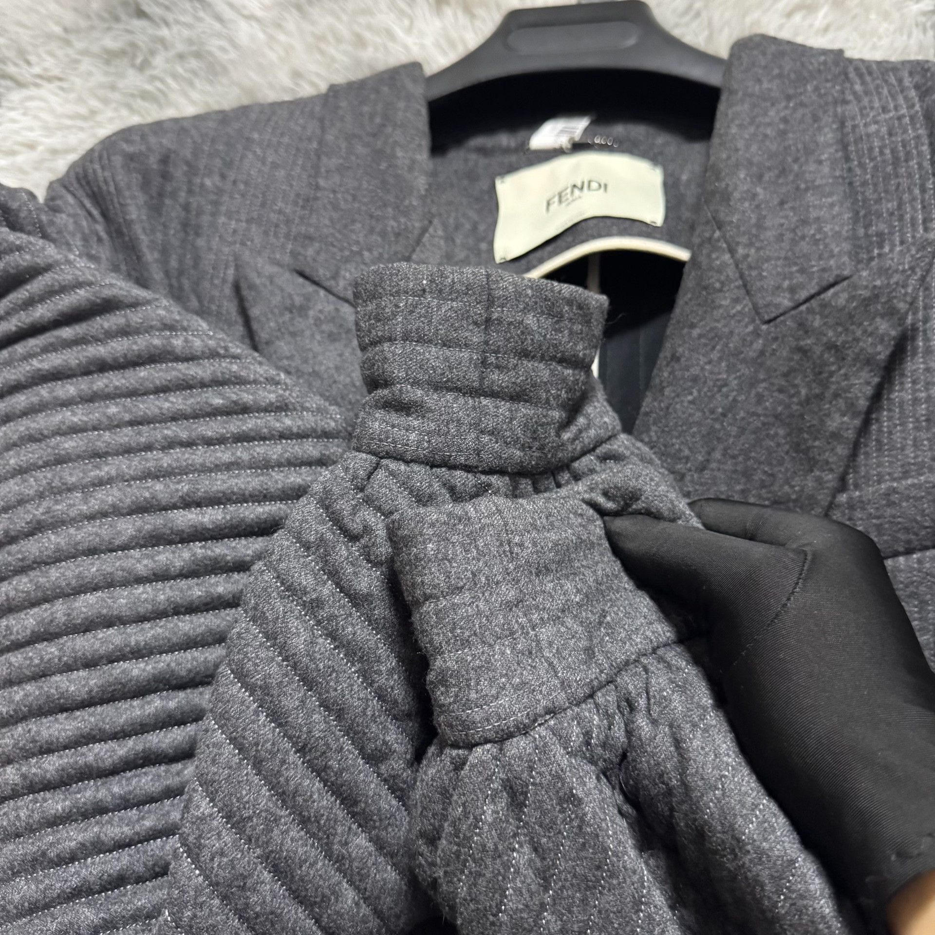 Fendi Fendi Gray Coat Outerwear Casual Size US M / EU 48-50 / 2 - 4 Thumbnail