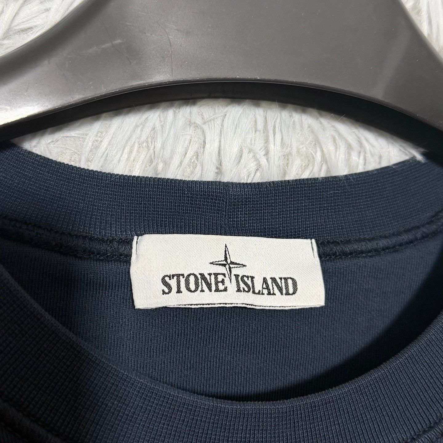 Stone Island Stone Island Blue Crewneck Designer Size US L / EU 52-54 / 3 - 3 Thumbnail