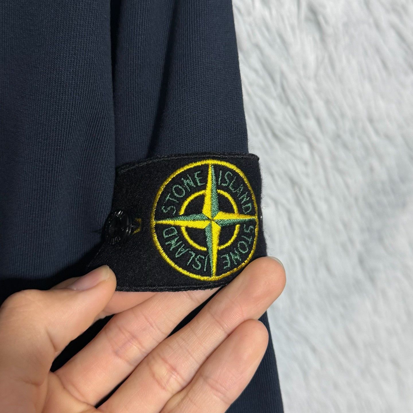 Stone Island Stone Island Blue Crewneck Designer Size US L / EU 52-54 / 3 - 4 Thumbnail