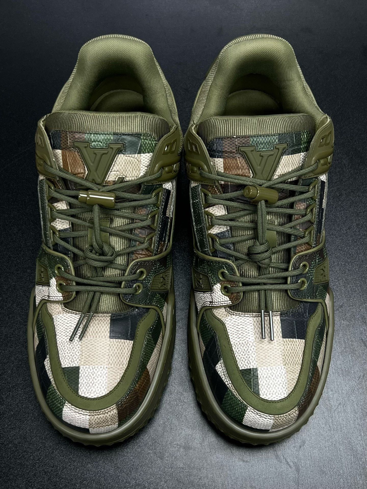 Louis Vuitton Louis Vuitton Green Camo Designer Size US L / EU 52-54 / 3 - 3 Thumbnail