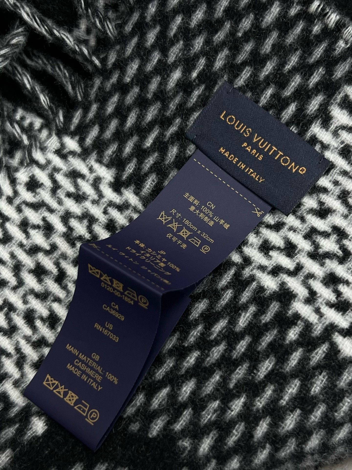 Louis Vuitton Louis Vuitton Black Scarf Designer Size ONE SIZE - 4 Thumbnail