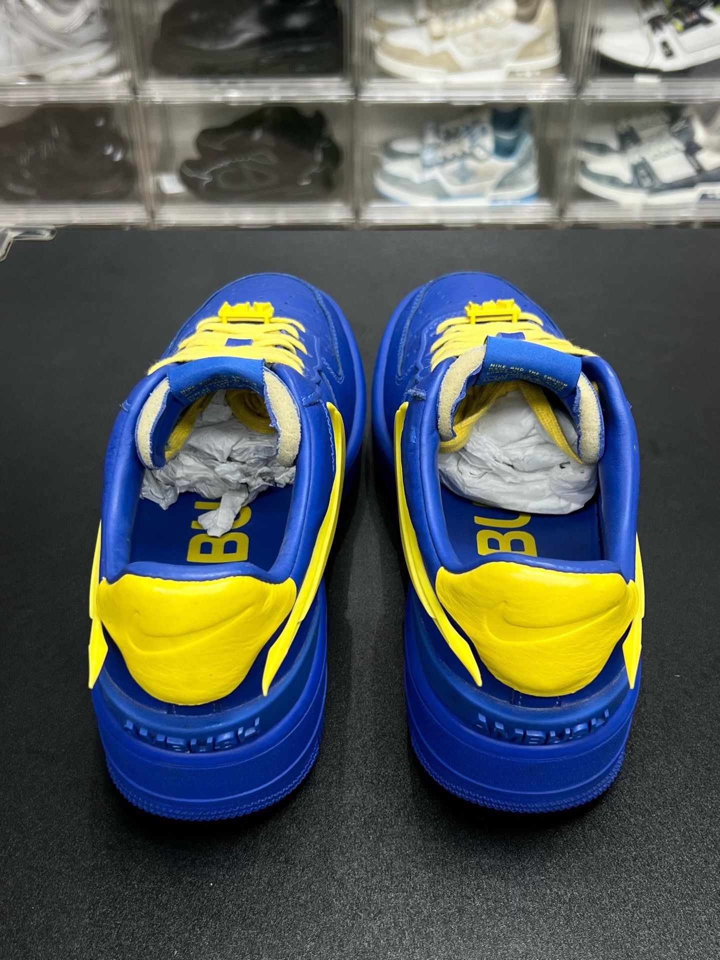 Nike Nike Blue AF1 Designer Casual Streetwear Size US 5 / EU 37 - 7 Thumbnail
