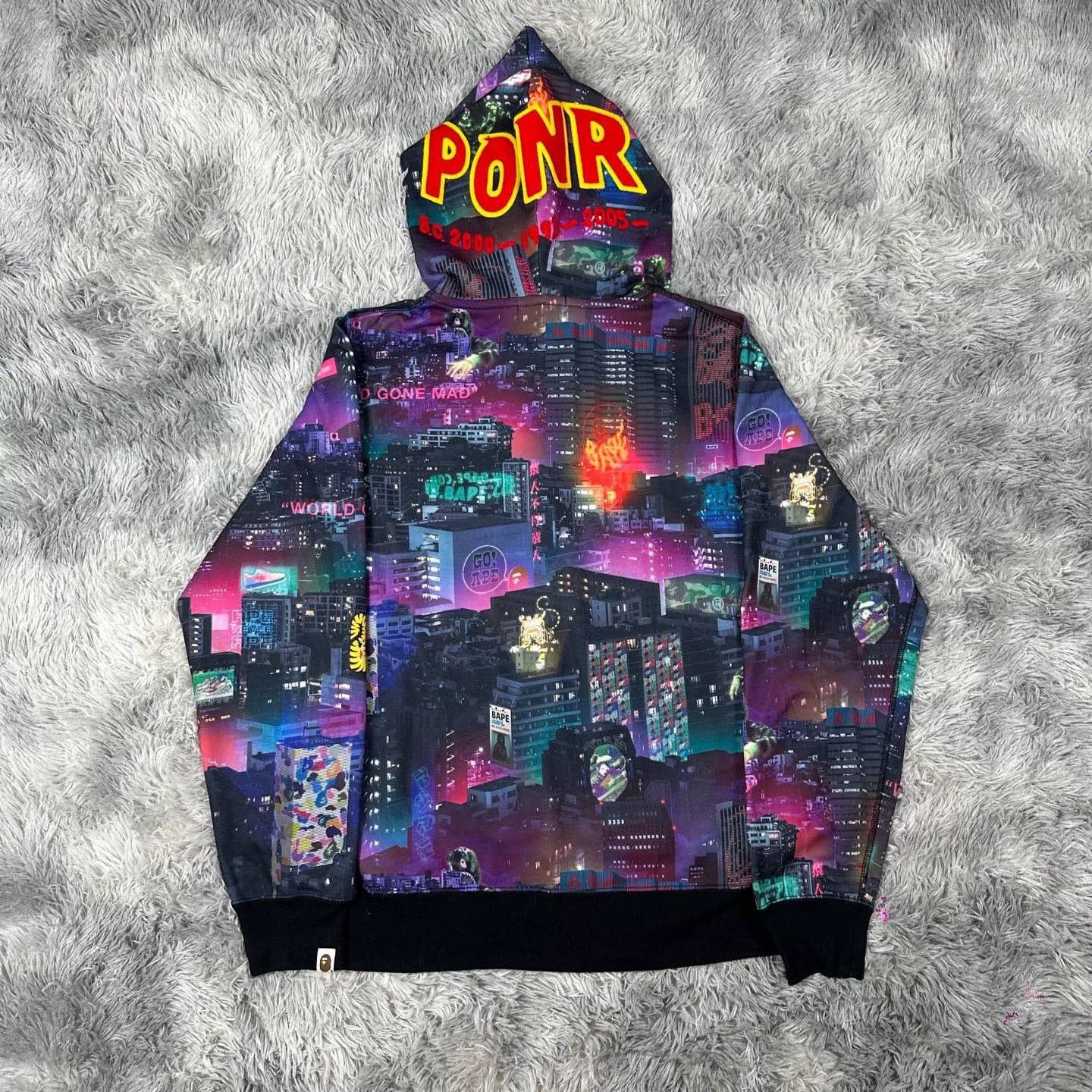 Bape Bape Purple Shark Jacket Outerwear Size US XL / EU 56 / 4 - 2 Thumbnail
