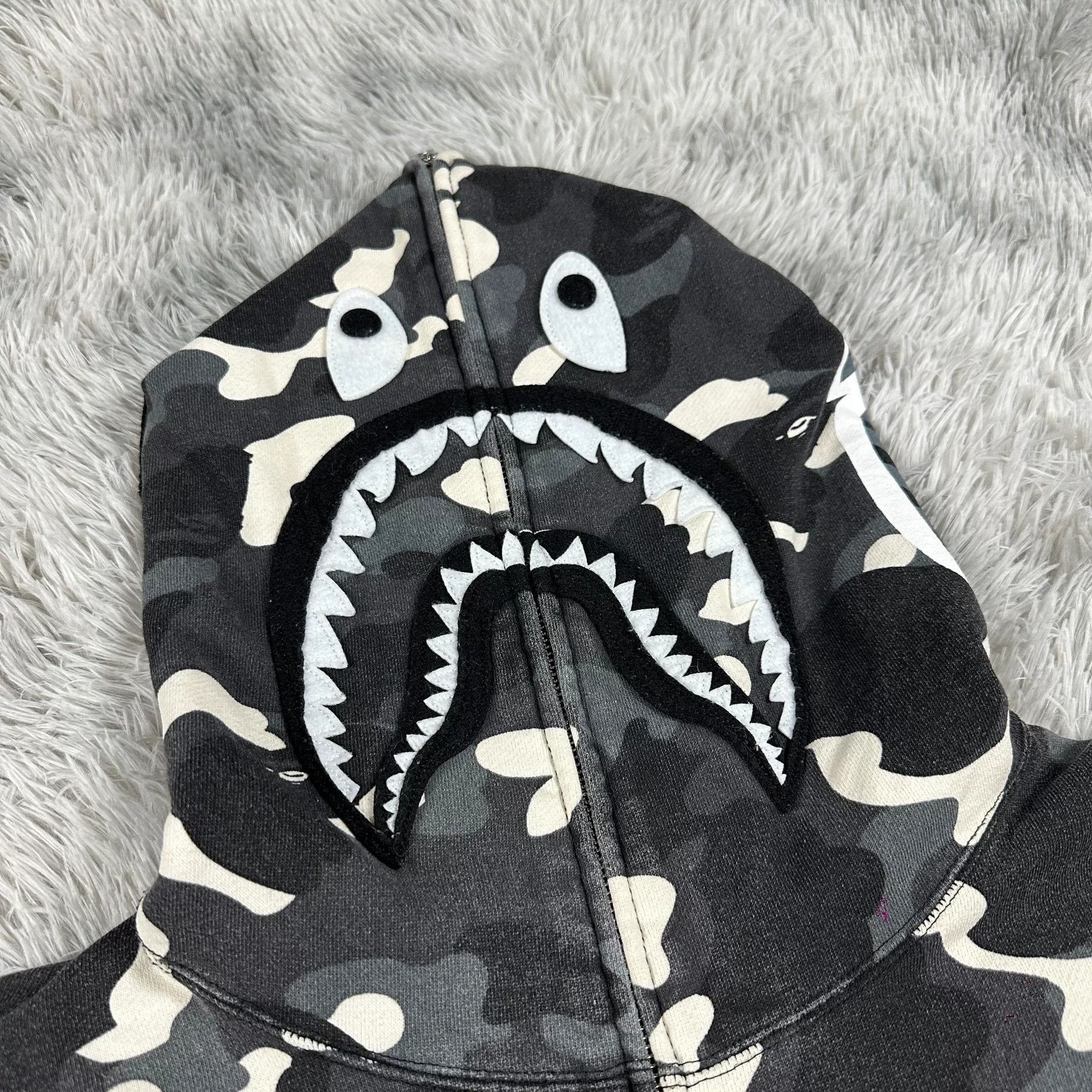 Bape Bape Black Shark Jacket Outerwear Size US XXL / EU 58 / 5 - 7 Thumbnail