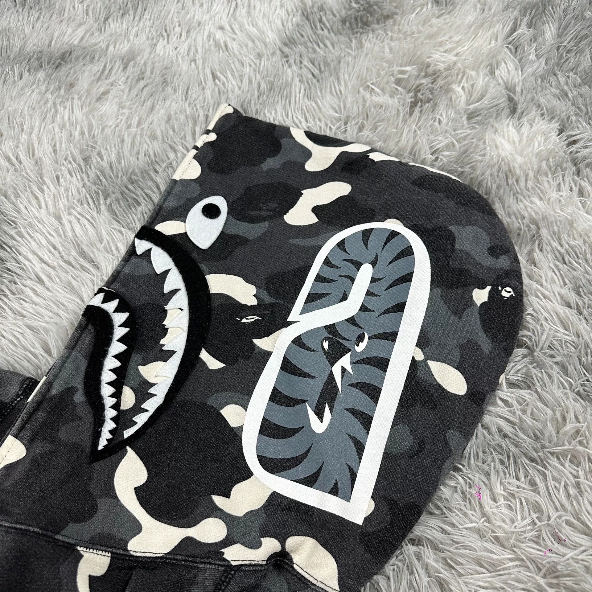 Bape Bape Black Shark Jacket Outerwear Size US XXL / EU 58 / 5 - 9 Thumbnail
