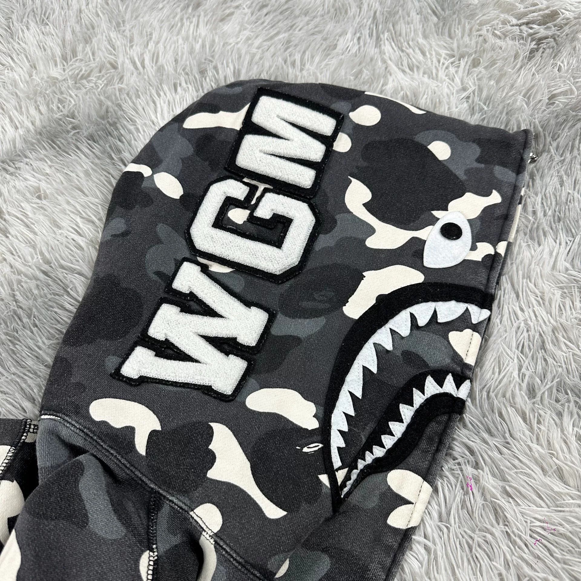 Bape Bape Black Shark Jacket Outerwear Size US XXL / EU 58 / 5 - 8 Thumbnail