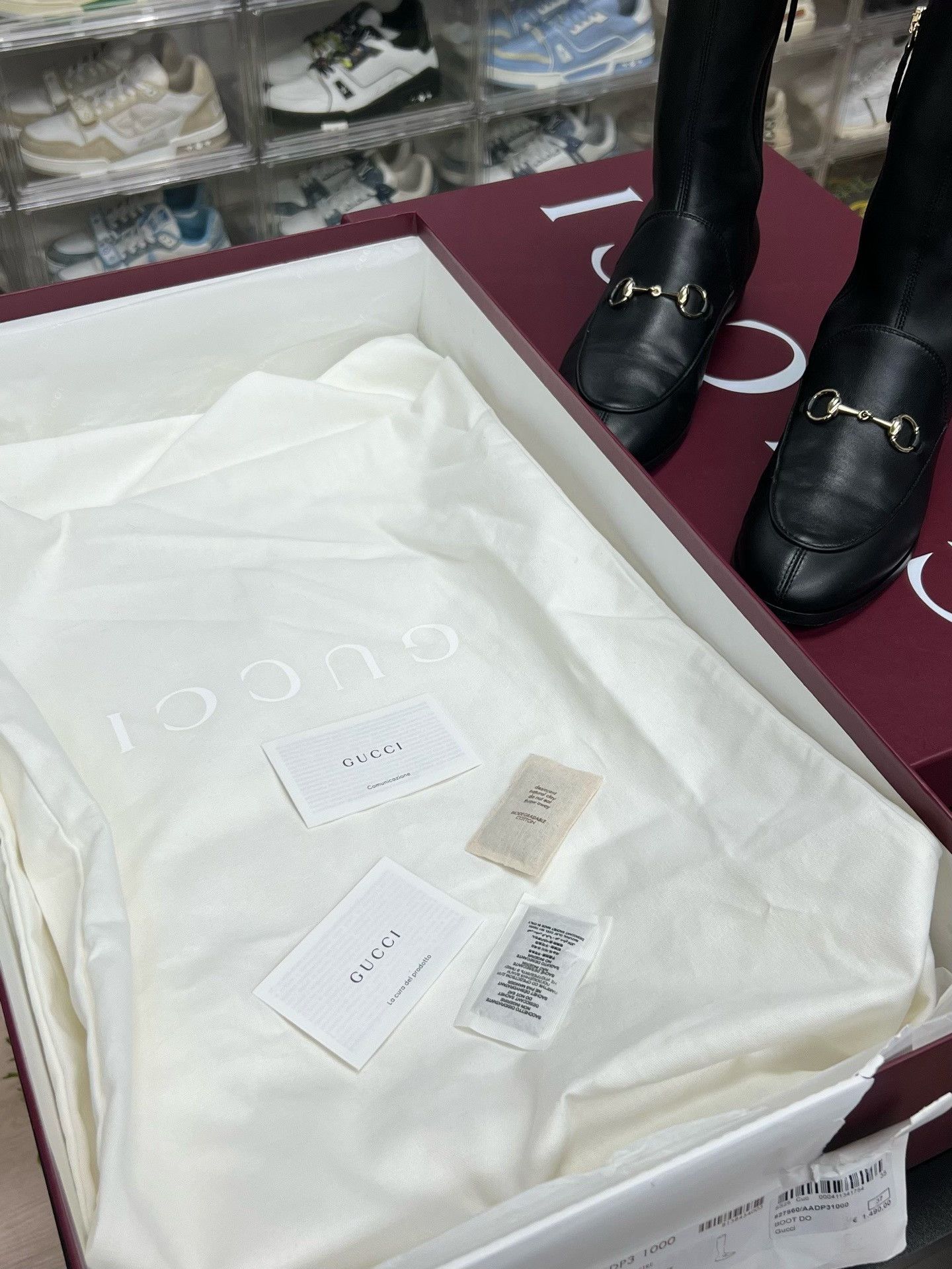 Gucci Gucci Black Designer Casual Streetwear Size US 7 / IT 37 - 7 Thumbnail
