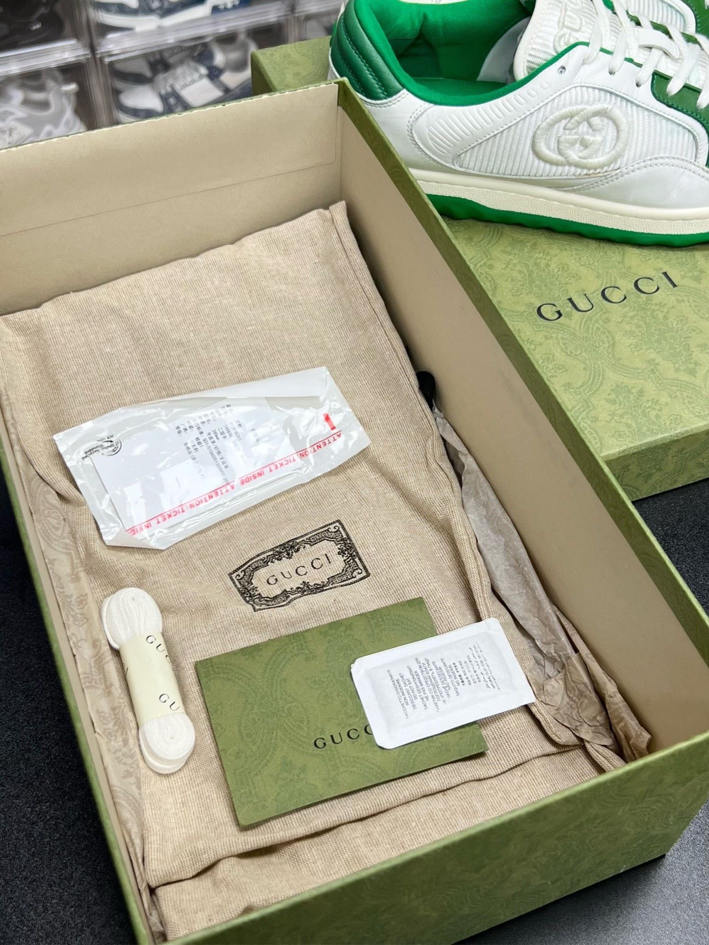 Gucci Gucci Green Designer Casual Streetwear Size US 10 / EU 43 - 9 Thumbnail