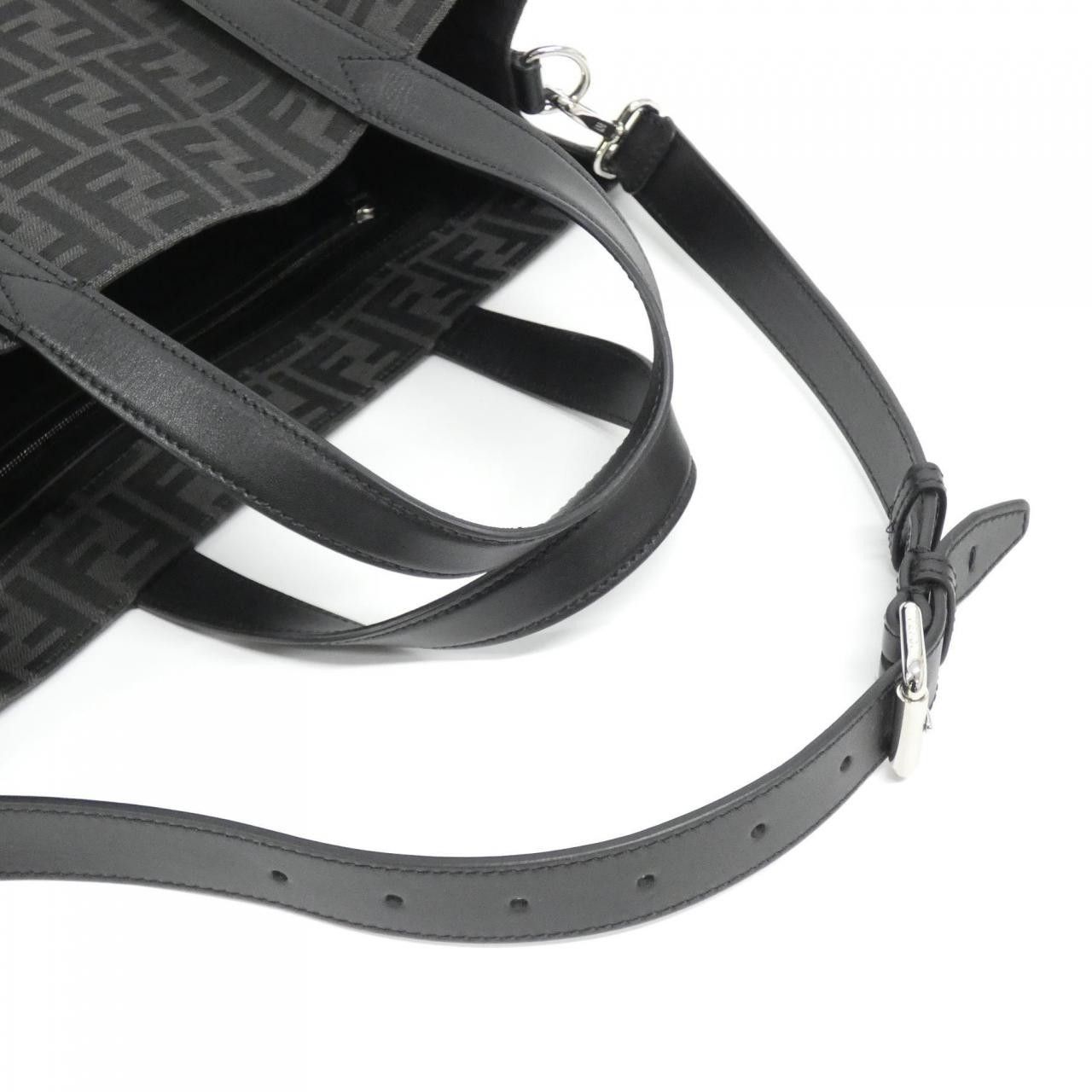 Fendi Fendi Fendi 7VA390 AG0M Canvas Calf Bag Leather Tote Bag 7VA390AG0M DUTY FREE for USA Size ONE SIZE - 4 Thumbnail