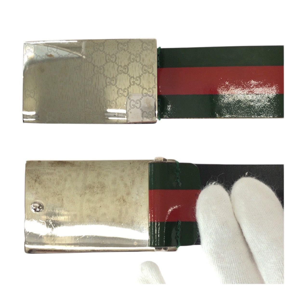 Gucci Gucci Gucci GG Pattern Leather Belt Leather Belt 147142 DUTY FREE for USA Size ONE SIZE - 5 Thumbnail