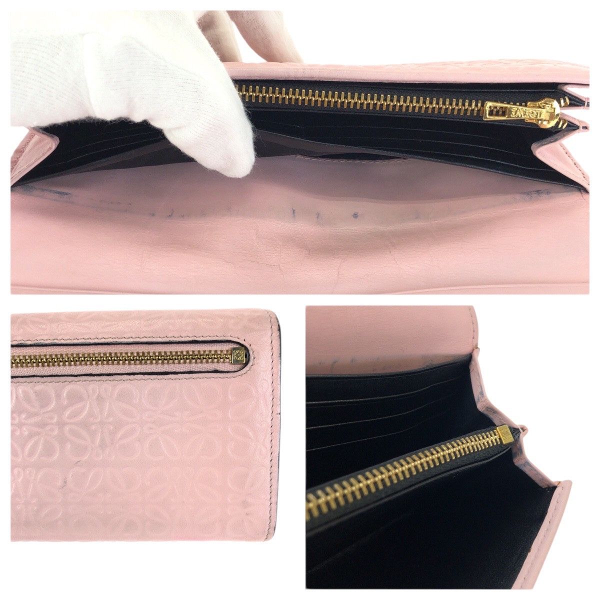 Loewe Loewe Loewe Anagram Leather Long Wallet Leather Long Wallet DUTY FREE for USA Size ONE SIZE - 6 Thumbnail