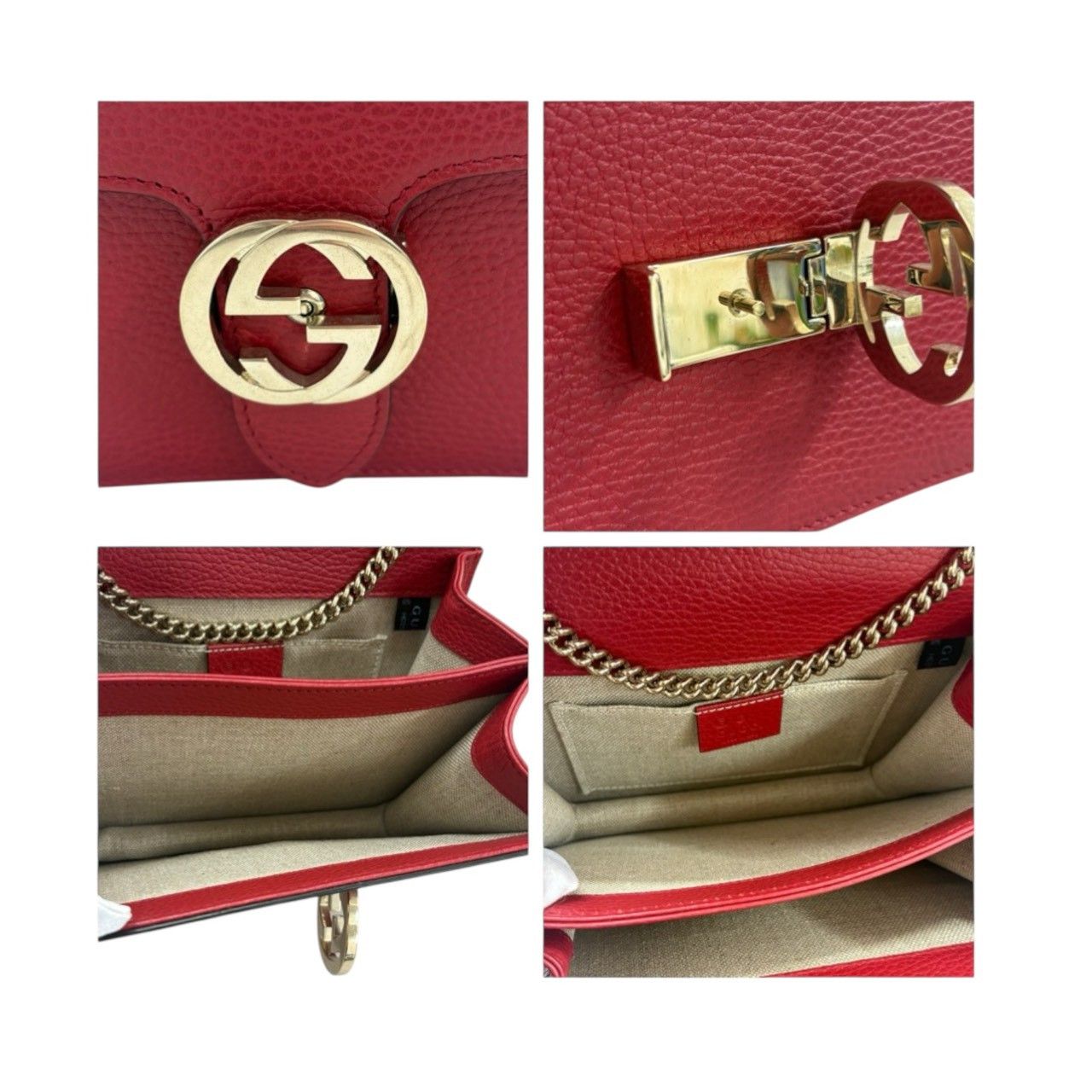 Gucci Gucci Gucci Interlocking Leather Shoulder Bag Leather Shoulder Bag 510304 DUTY FREE for USA Size ONE SIZE - 6 Thumbnail