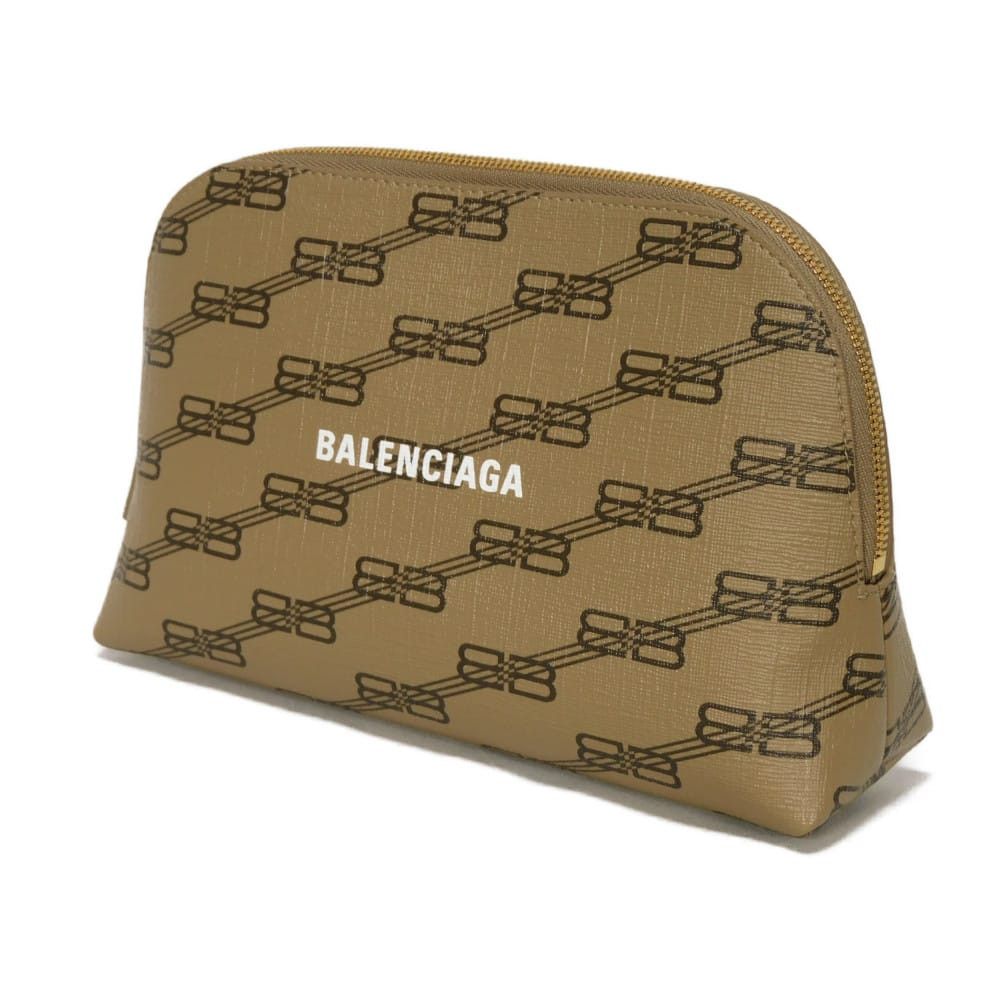 Balenciaga Balenciaga Balenciaga BB Monogram Coated Canvas Calfskin Clutch Bag Textile Clutch Bag 702624210DA2762 DUTY FREE for USA Size ONE SIZE - 2 Thumbnail