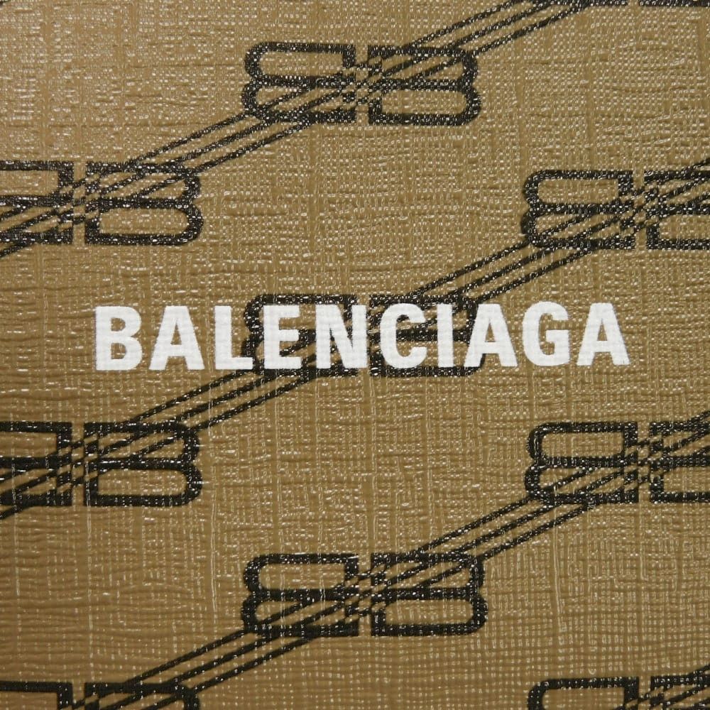 Balenciaga Balenciaga Balenciaga BB Monogram Coated Canvas Calfskin Clutch Bag Textile Clutch Bag 702624210DA2762 DUTY FREE for USA Size ONE SIZE - 10 Thumbnail