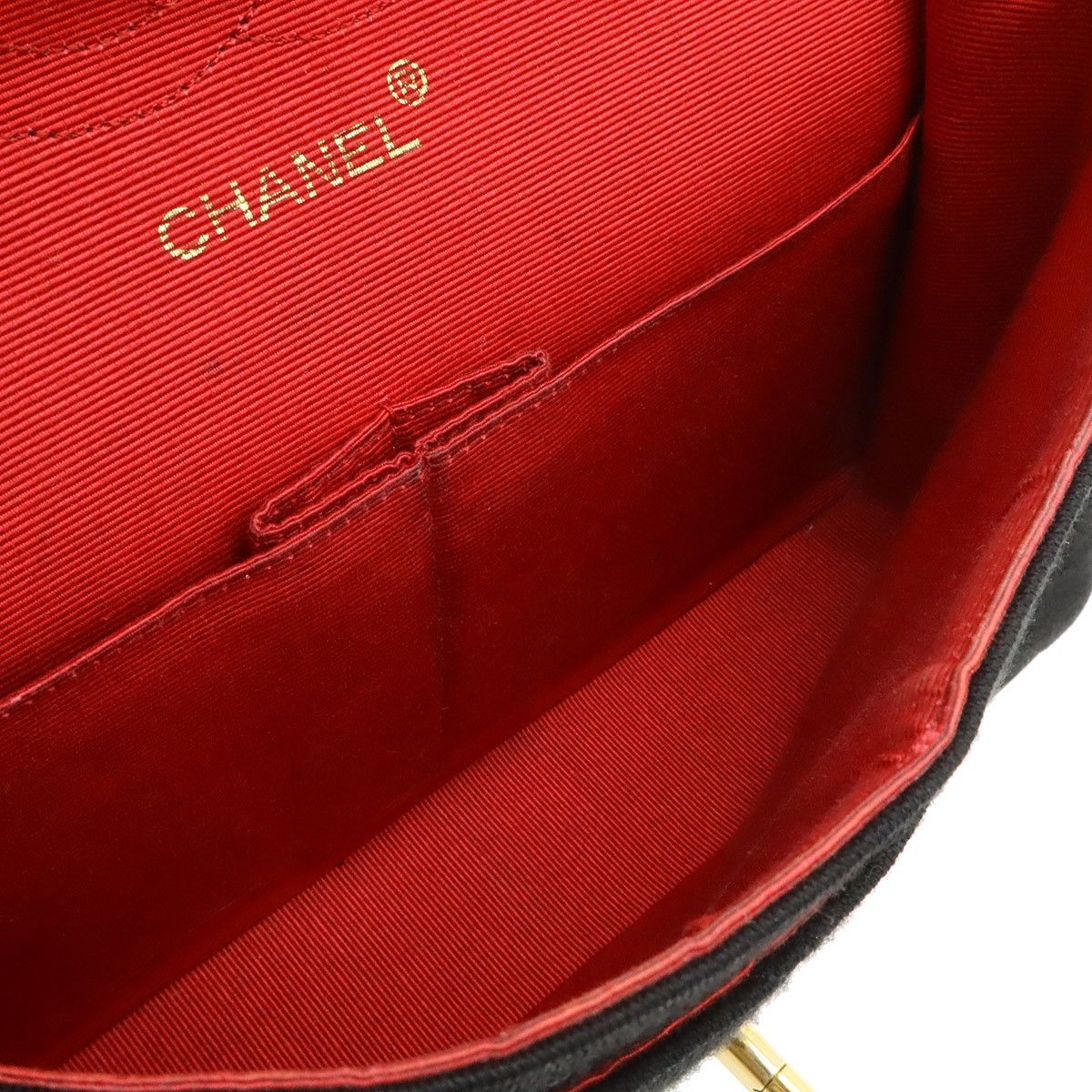 Chanel Chanel Chanel Matelasse Cotton Jersey Leather Shoulder Bag Textile Shoulder Bag DUTY FREE for USA Size ONE SIZE - 7 Thumbnail