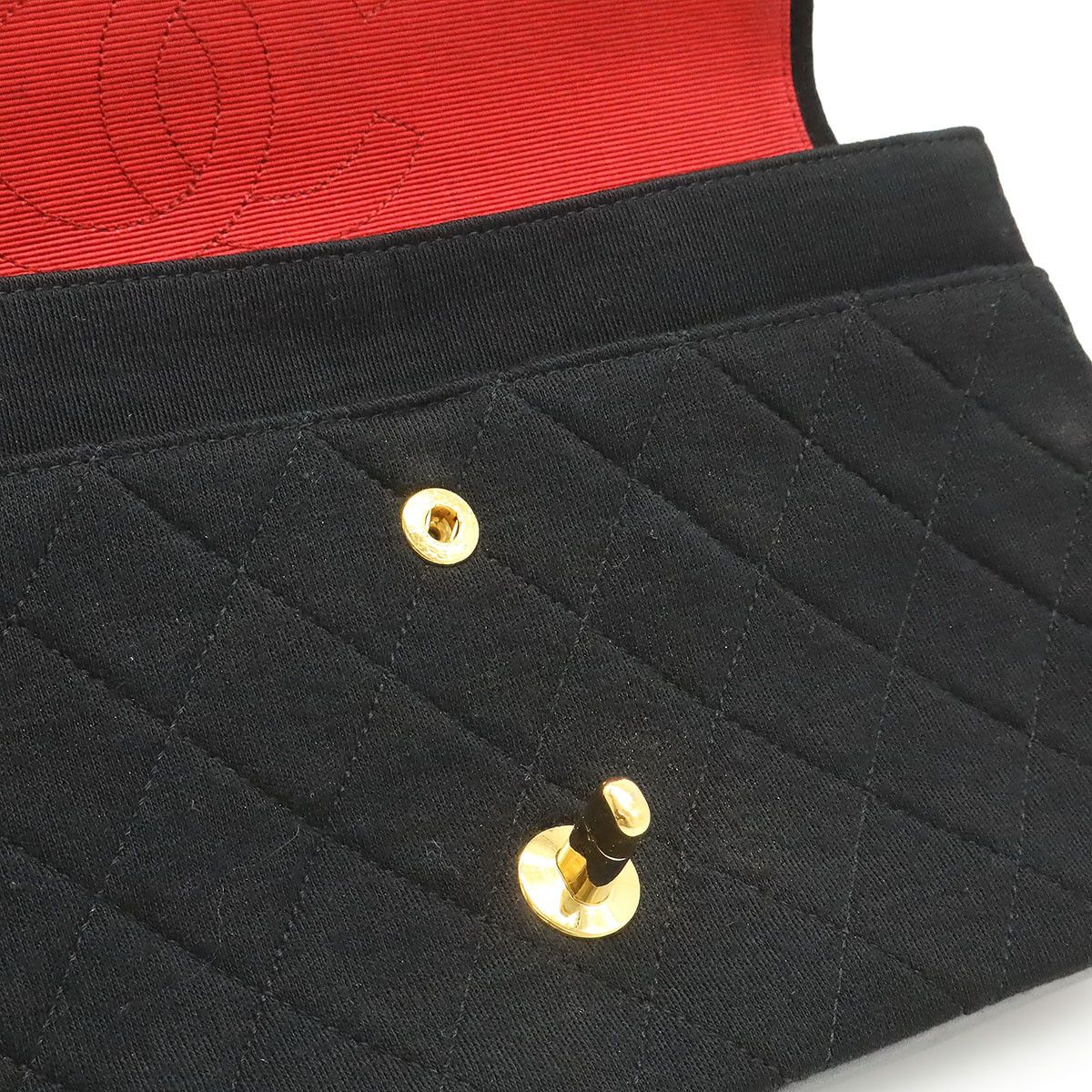 Chanel Chanel Chanel Matelasse Cotton Jersey Leather Shoulder Bag Textile Shoulder Bag DUTY FREE for USA Size ONE SIZE - 6 Thumbnail