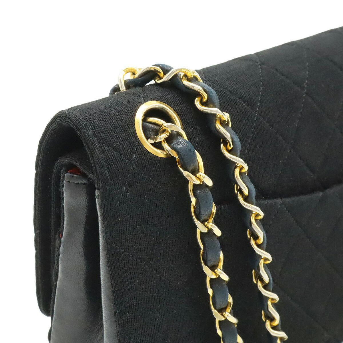 Chanel Chanel Chanel Matelasse Cotton Jersey Leather Shoulder Bag Textile Shoulder Bag DUTY FREE for USA Size ONE SIZE - 4 Thumbnail