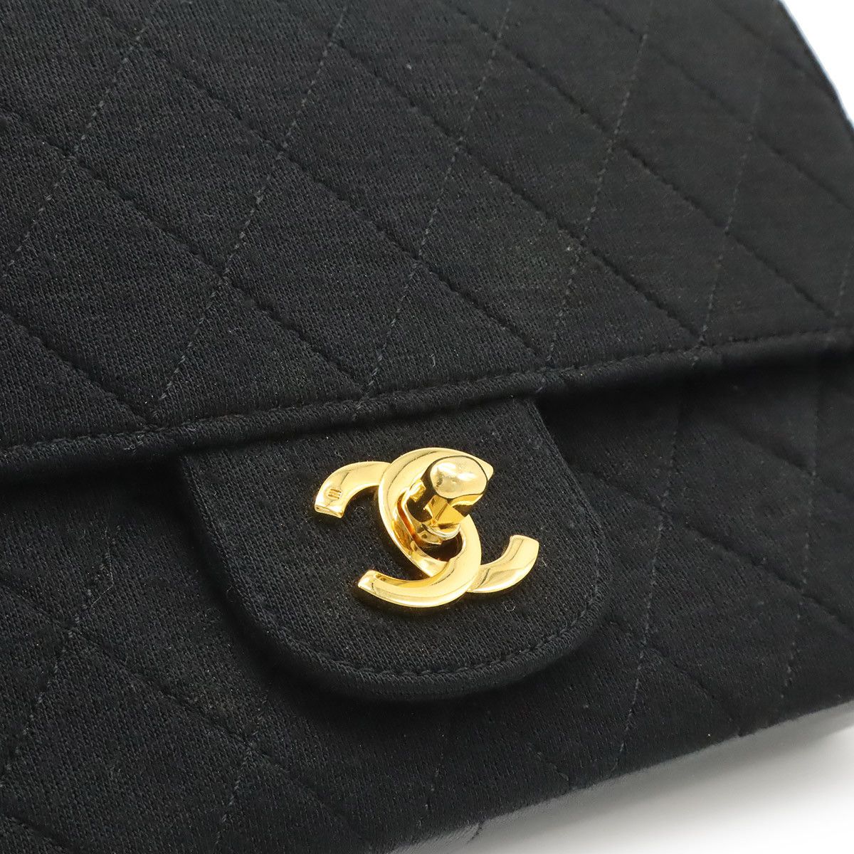 Chanel Chanel Chanel Matelasse Cotton Jersey Leather Shoulder Bag Textile Shoulder Bag DUTY FREE for USA Size ONE SIZE - 8 Thumbnail