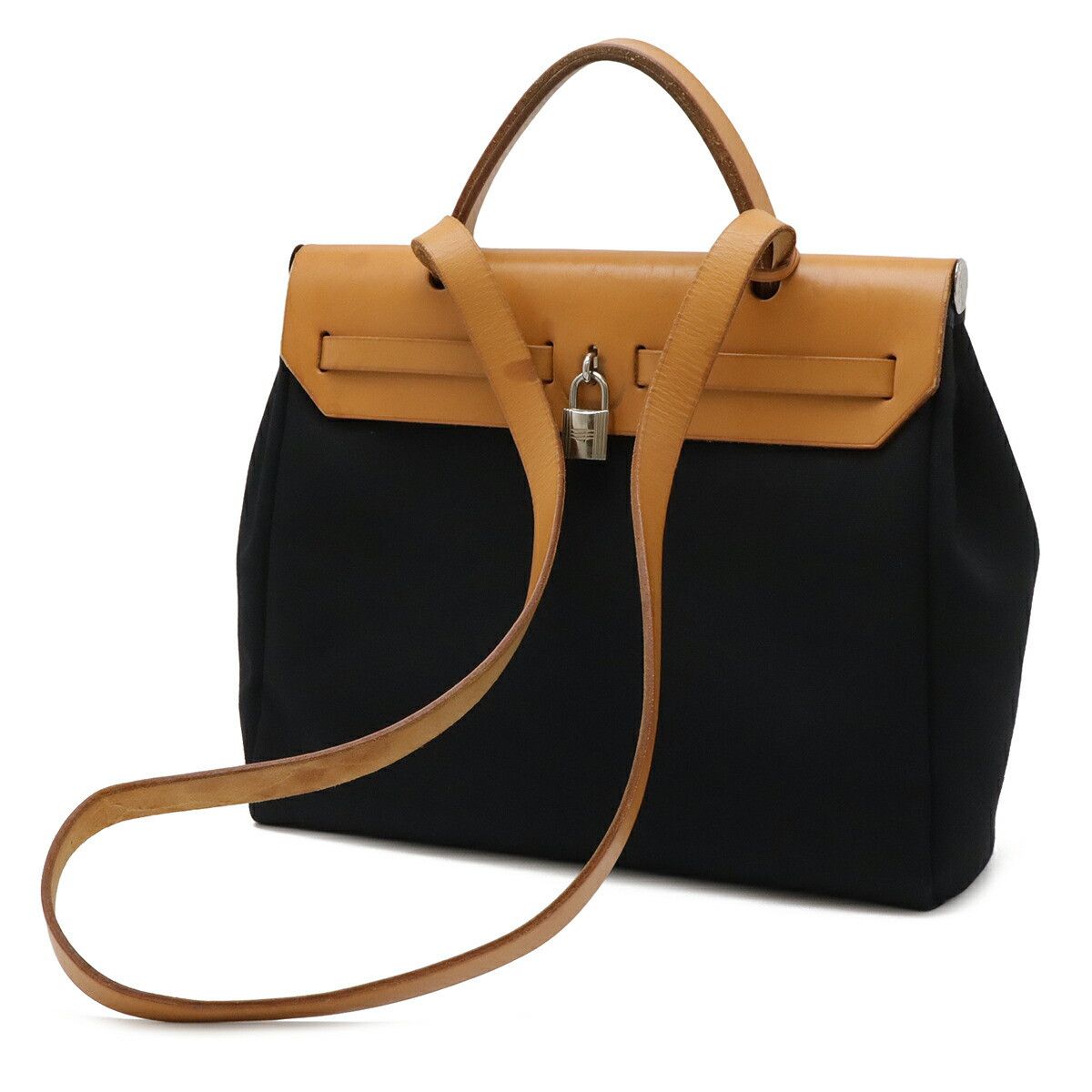 Hermes Hermes Hermes Herbag PM Canvas 2way Bag Textile Shoulder Bag Stamp G (2003) DUTY FREE for USA Size ONE SIZE - 2 Thumbnail