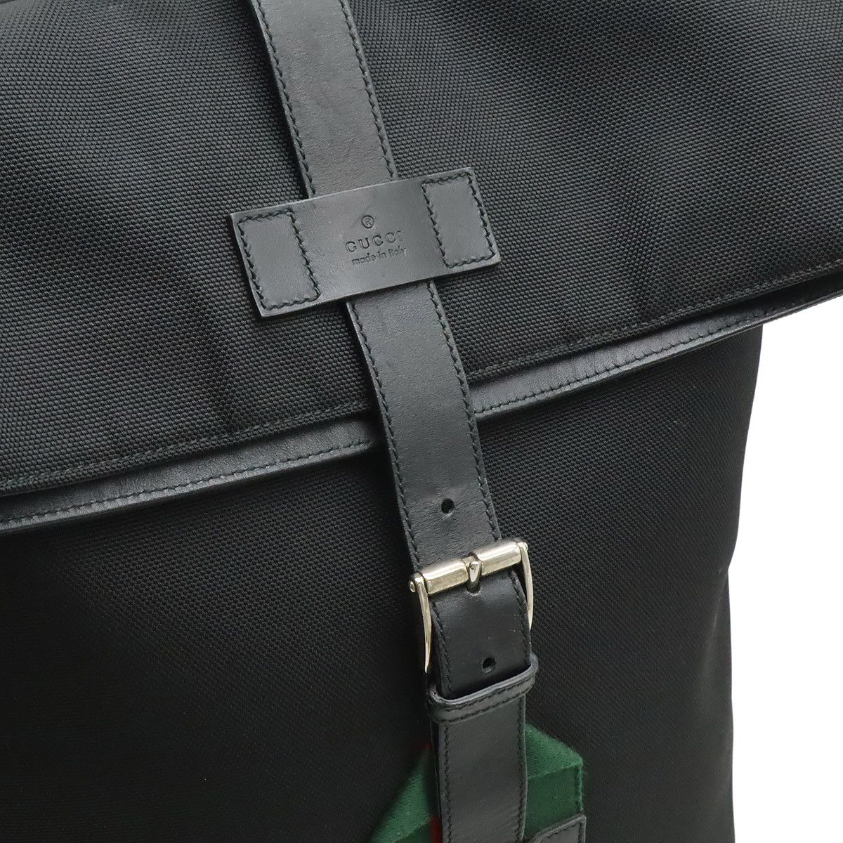 Gucci Gucci Gucci Band Techno Canvas Leather Backpack Textile Backpack 337075 DUTY FREE for USA Size ONE SIZE - 8 Thumbnail