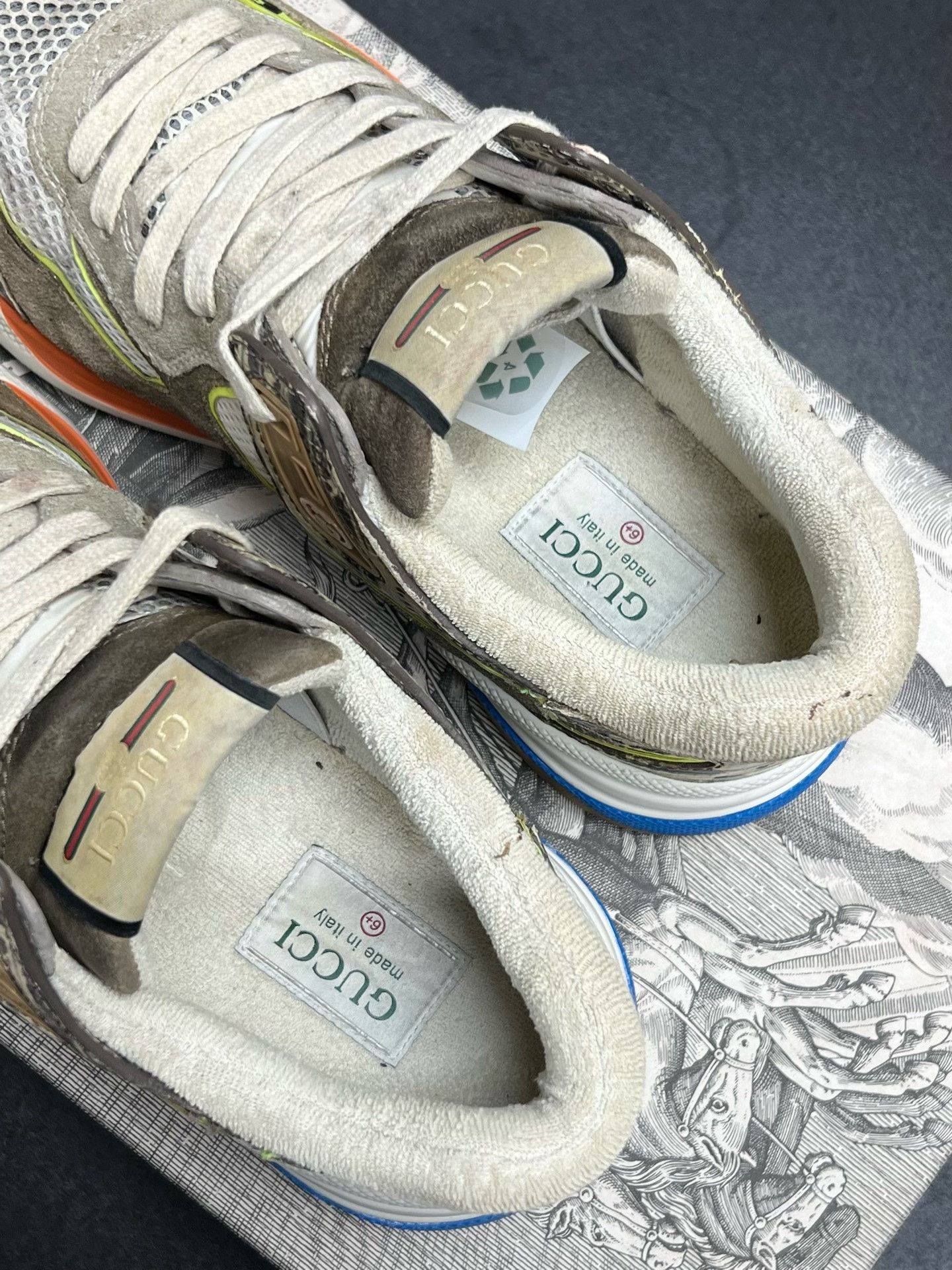 Gucci Gucci White Shoes Low Top High Top Size US S / EU 44-46 / 1 - 4 Thumbnail