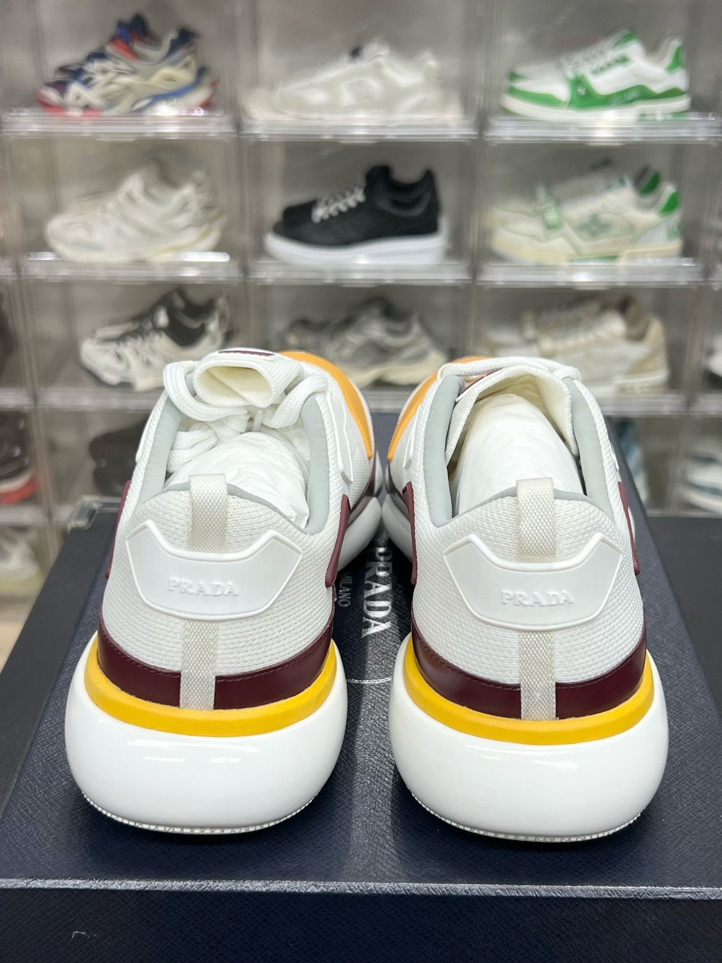 Prada Prada White Shoes Low Top High Top Size US S / EU 44-46 / 1 - 6 Thumbnail