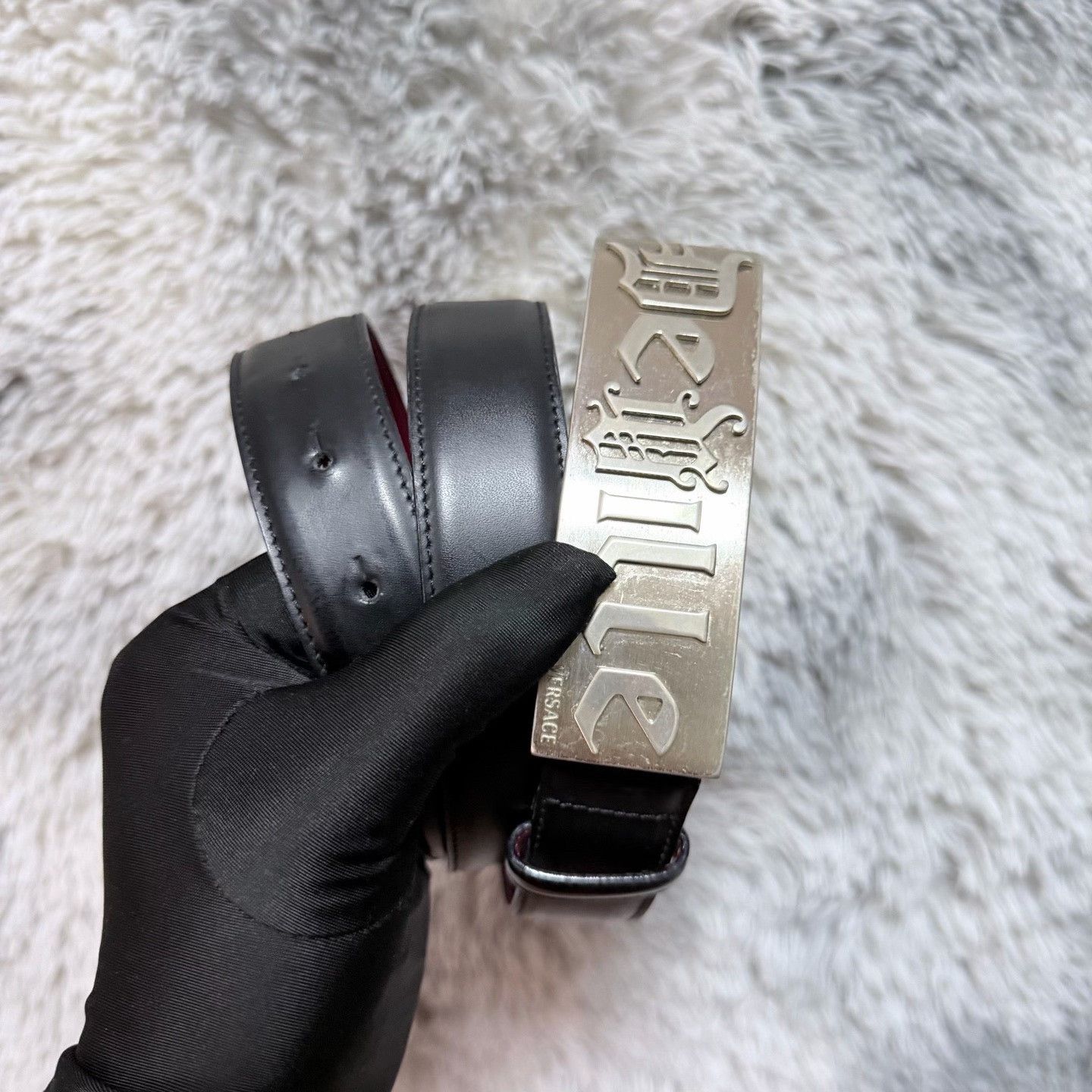 Versace Versace Leather Belt Designer Casual Size ONE SIZE - 2 Thumbnail
