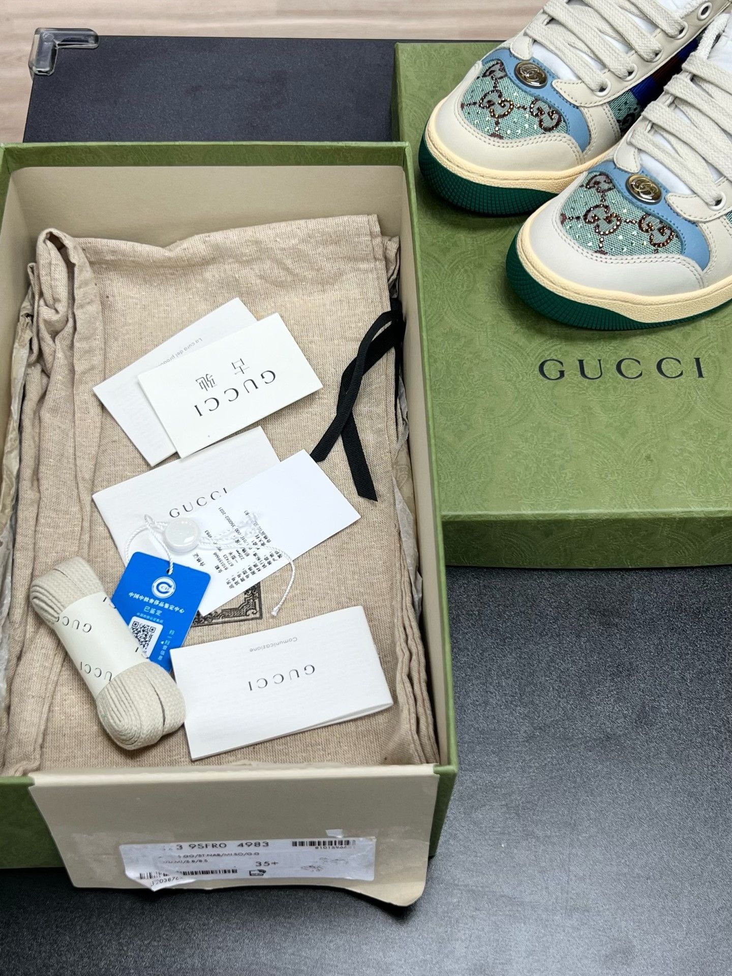 Gucci Gucci Blue Shoes Low Top High Top Size US S / EU 44-46 / 1 - 9 Thumbnail
