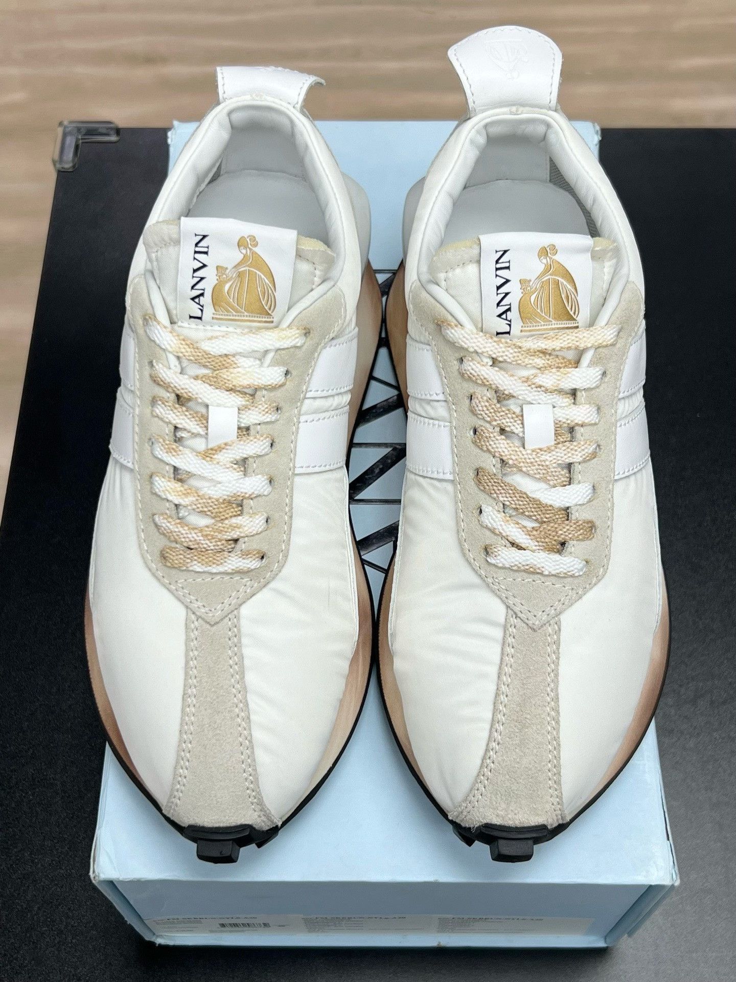Lanvin Lanvin White Sneakers Low Top High Top Size US 8 / EU 41 - 3 Thumbnail
