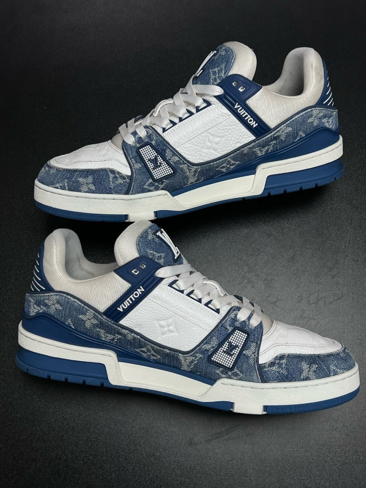 Louis Vuitton Louis Vuitton Blue Denim Designer Size US 43 - 6 Thumbnail