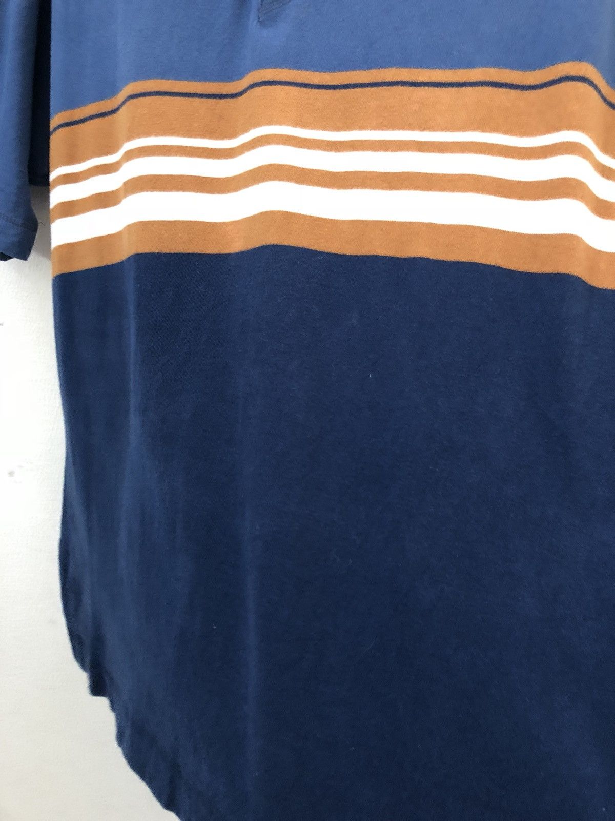 Levi's Vintage 90s Levi's Made in Usa Striped Henley Shirt Size US L / EU 52-54 / 3 - 7 Thumbnail