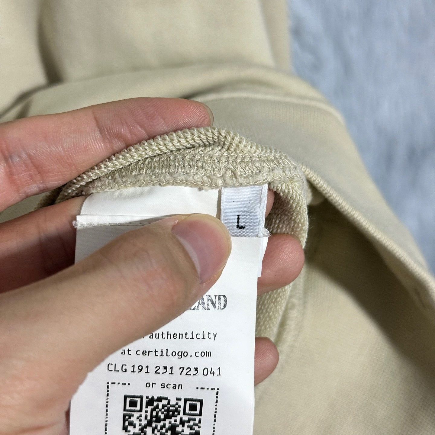 Stone Island Stone Island Beige Crewneck Designer Size US L / EU 52-54 / 3 - 6 Thumbnail