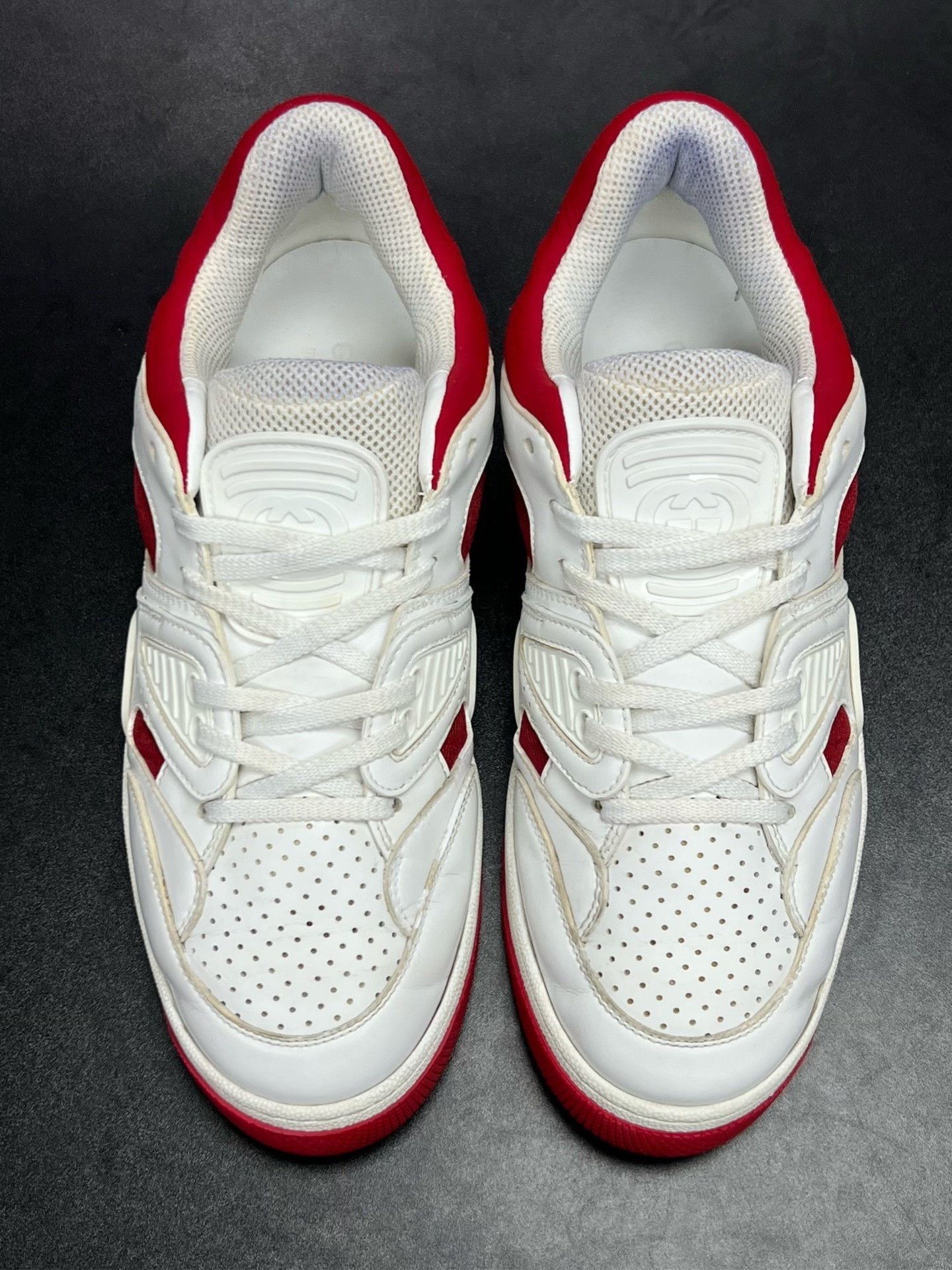 Gucci Gucci Red Shoes Low Top High Top Size US 8 / EU 41 - 2 Thumbnail