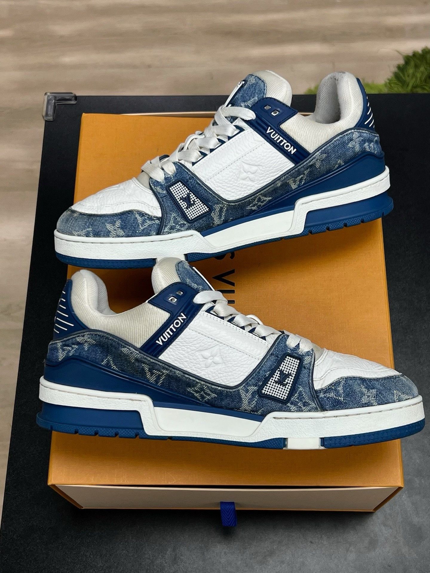 Louis Vuitton Louis Vuitton Blue Denim Designer Size US 36 / EU 52 - 6 Thumbnail